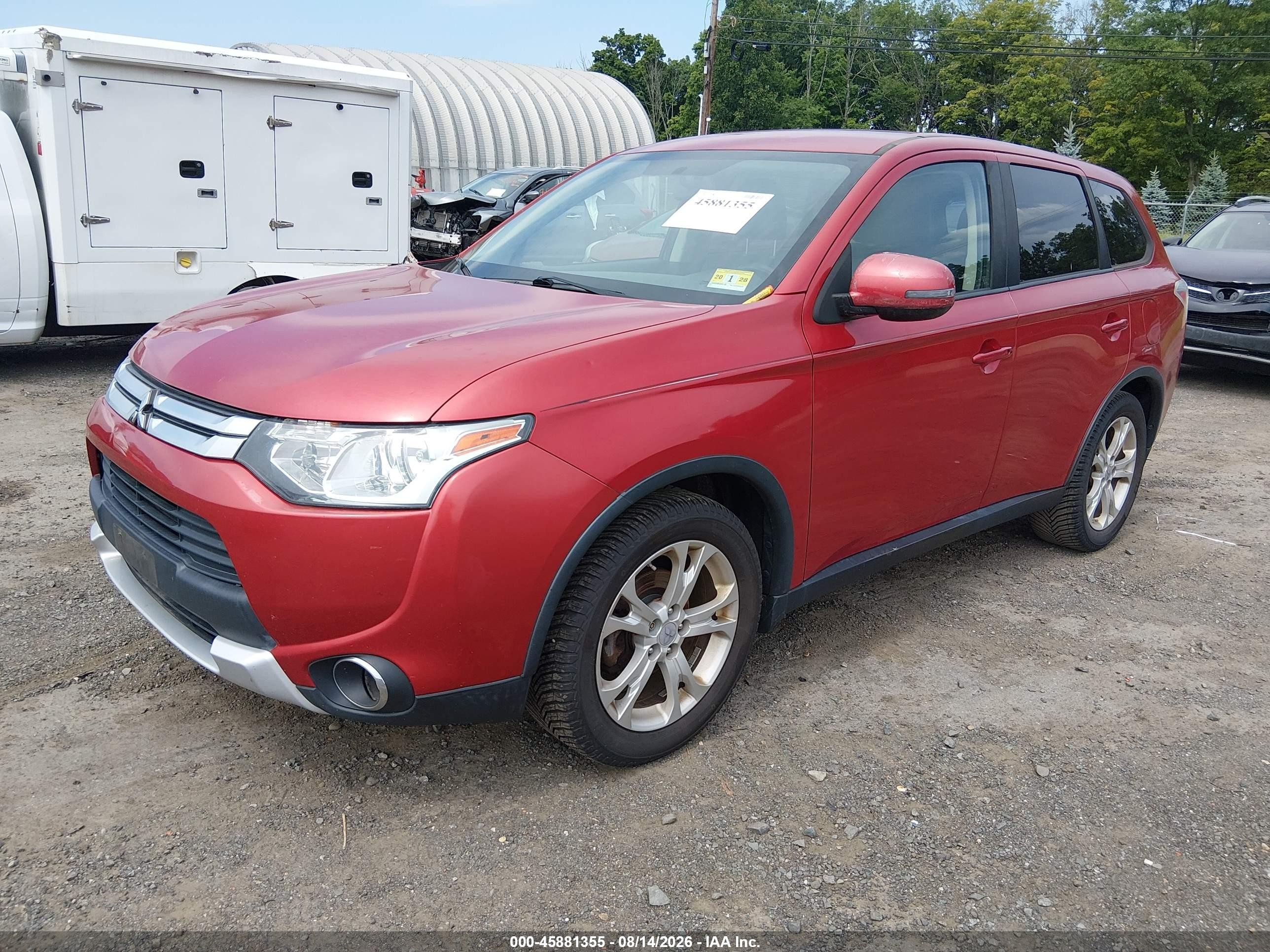 2015 Mitsubishi Outlander Se Red vin: JA4AD3A33FZ004089