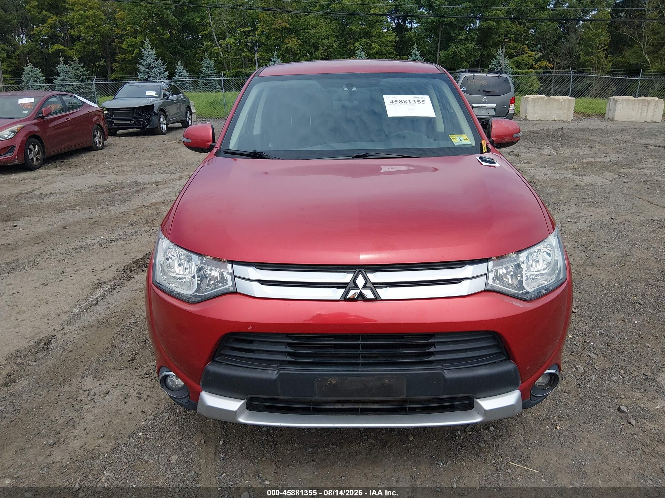 2015 Mitsubishi Outlander Se Red vin: JA4AD3A33FZ004089