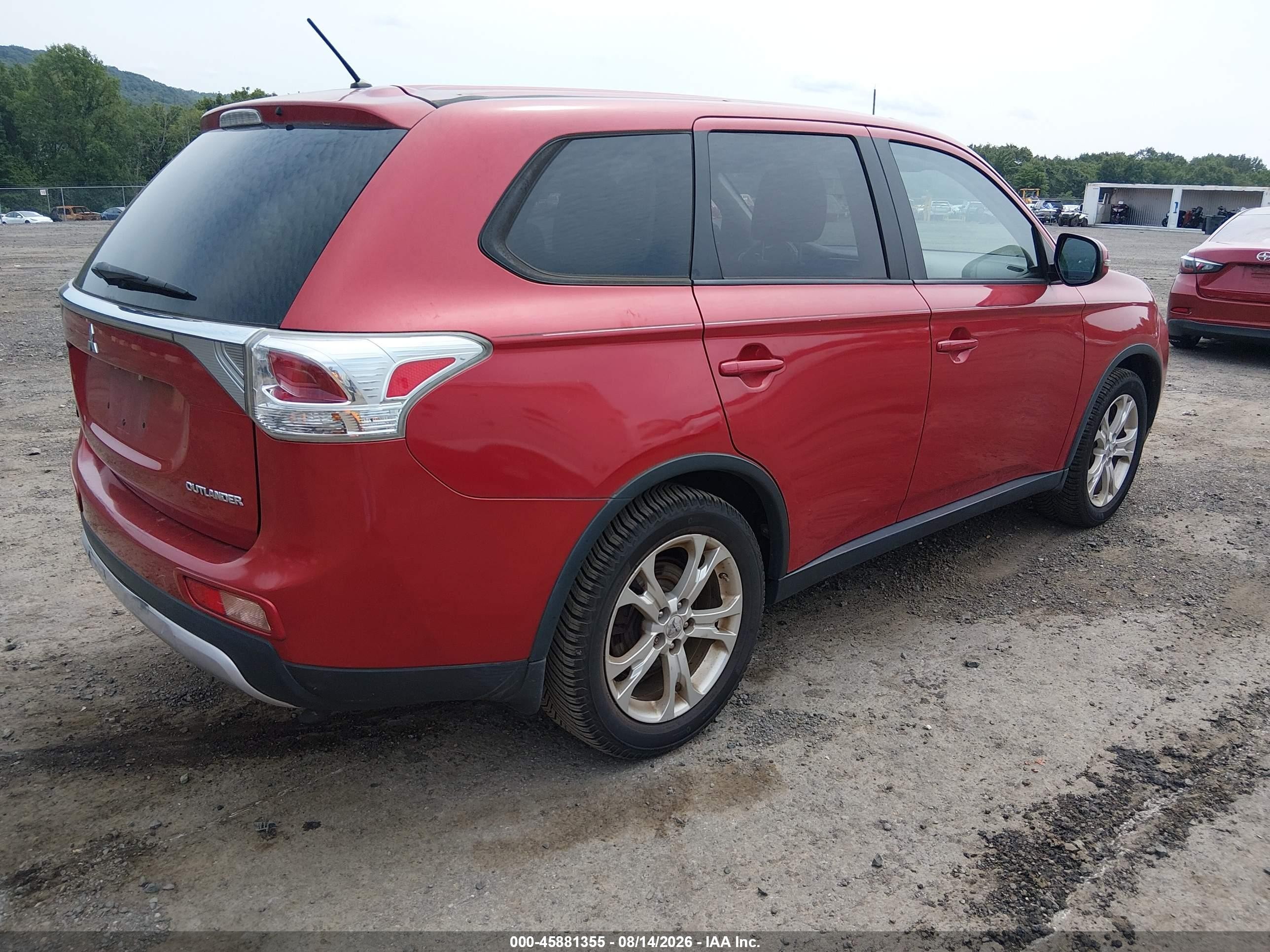 2015 Mitsubishi Outlander Se Red vin: JA4AD3A33FZ004089