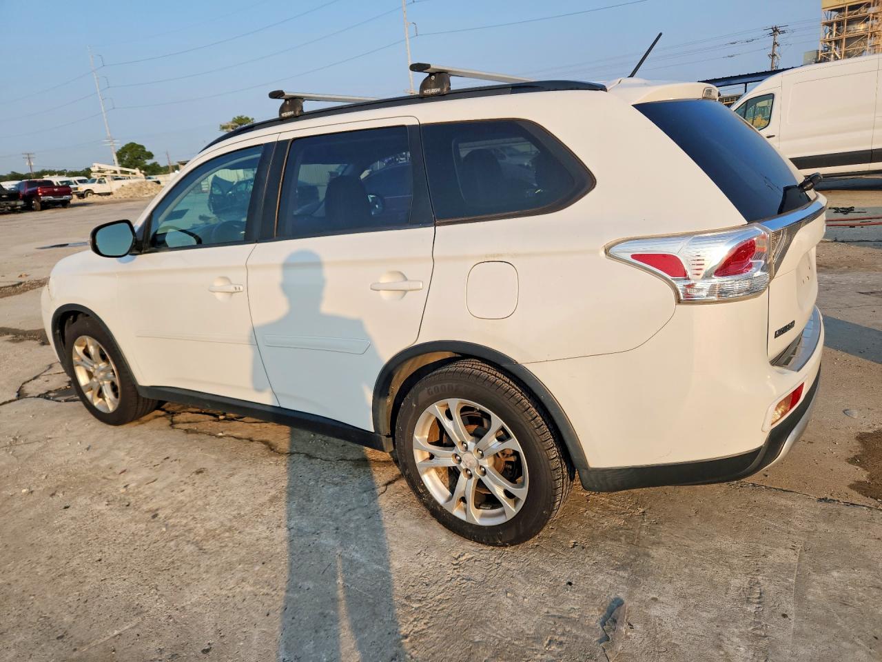 2015 Mitsubishi Outlander Se Белый vin: JA4AD3A33FZ008658