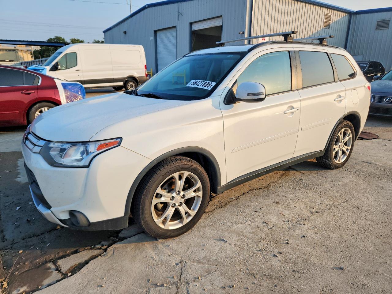 2015 Mitsubishi Outlander Se Белый vin: JA4AD3A33FZ008658