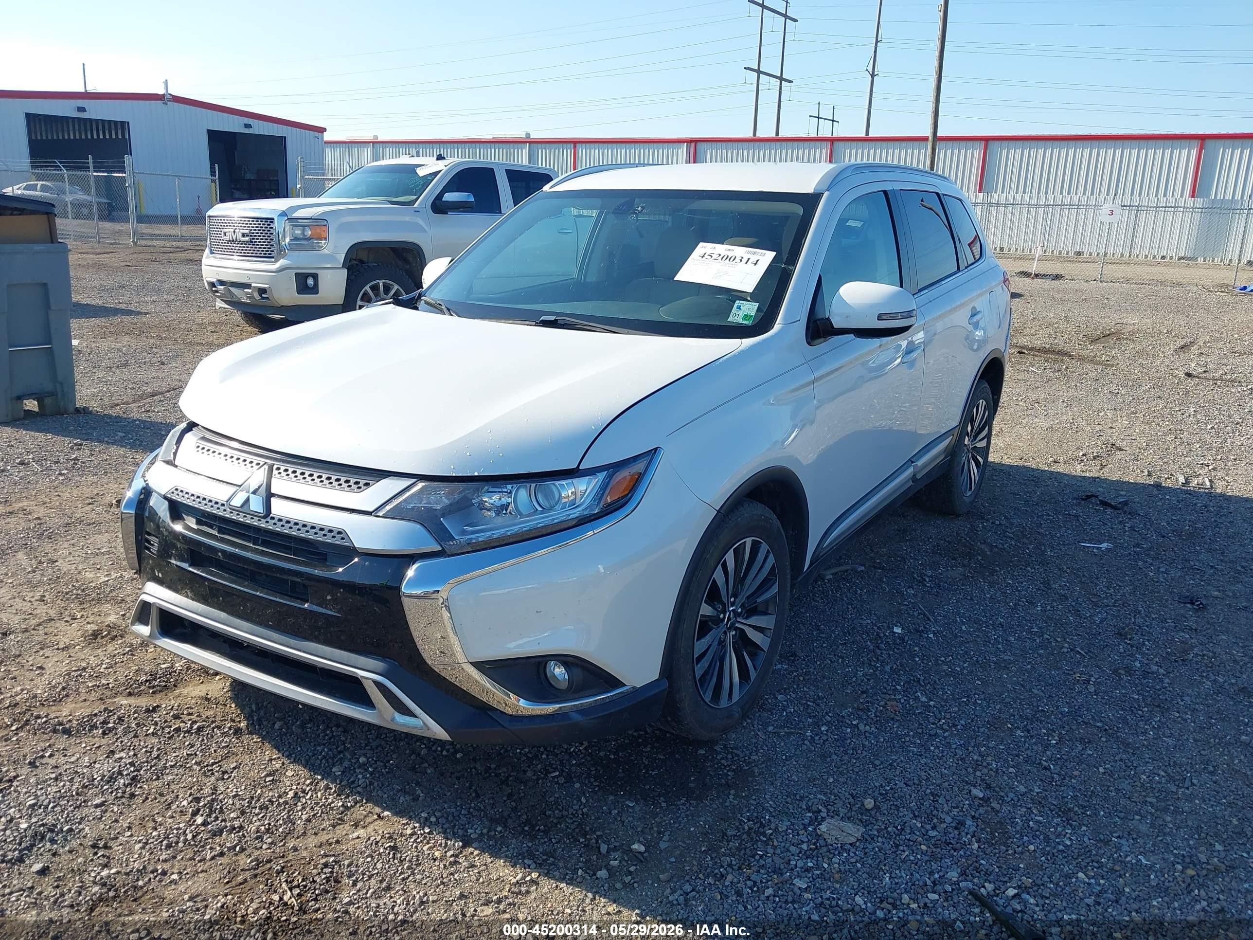 2019 Mitsubishi Outlander Sel White vin: JA4AD3A33KZ004796