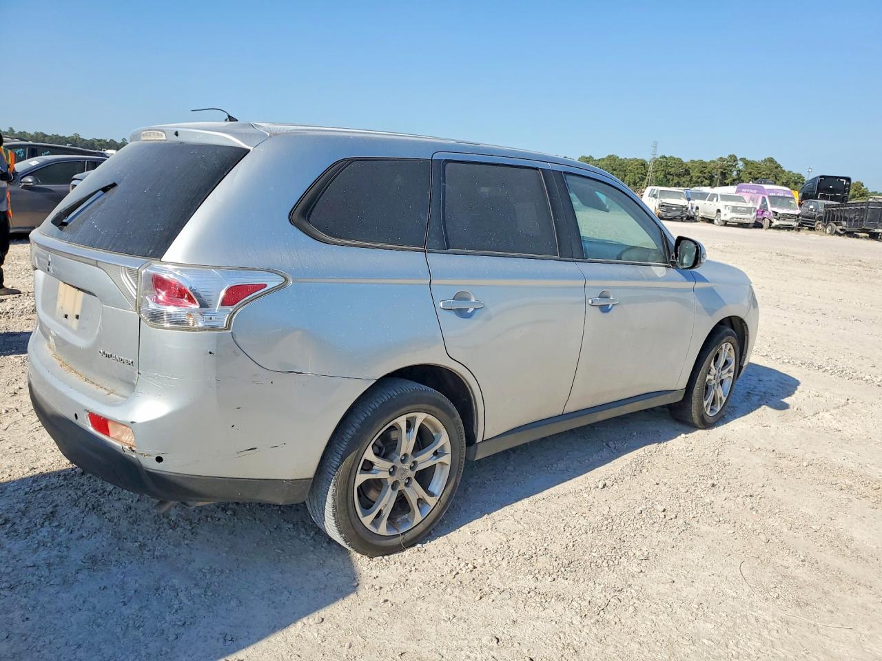 2014 Mitsubishi Outlander Se Gray vin: JA4AD3A34EZ007789