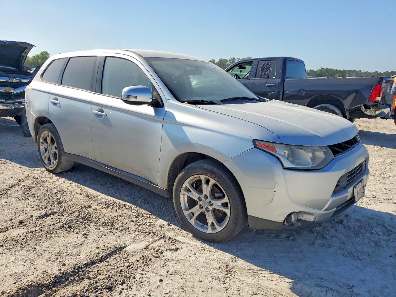 2014 Mitsubishi Outlander Se Gray vin: JA4AD3A34EZ007789