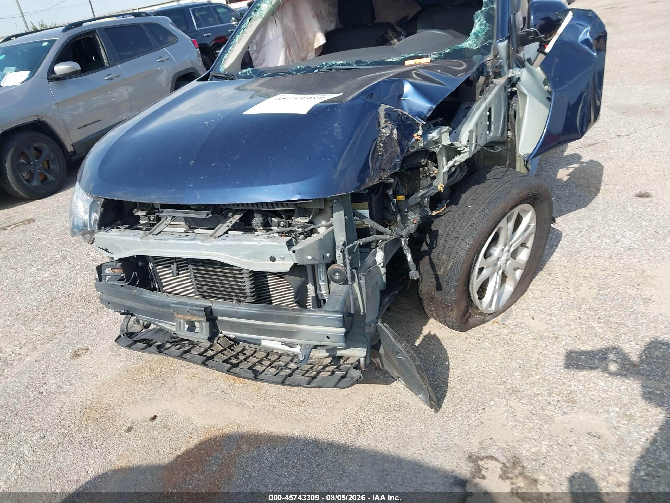 2014 Mitsubishi Outlander Se Blue vin: JA4AD3A34EZ018050