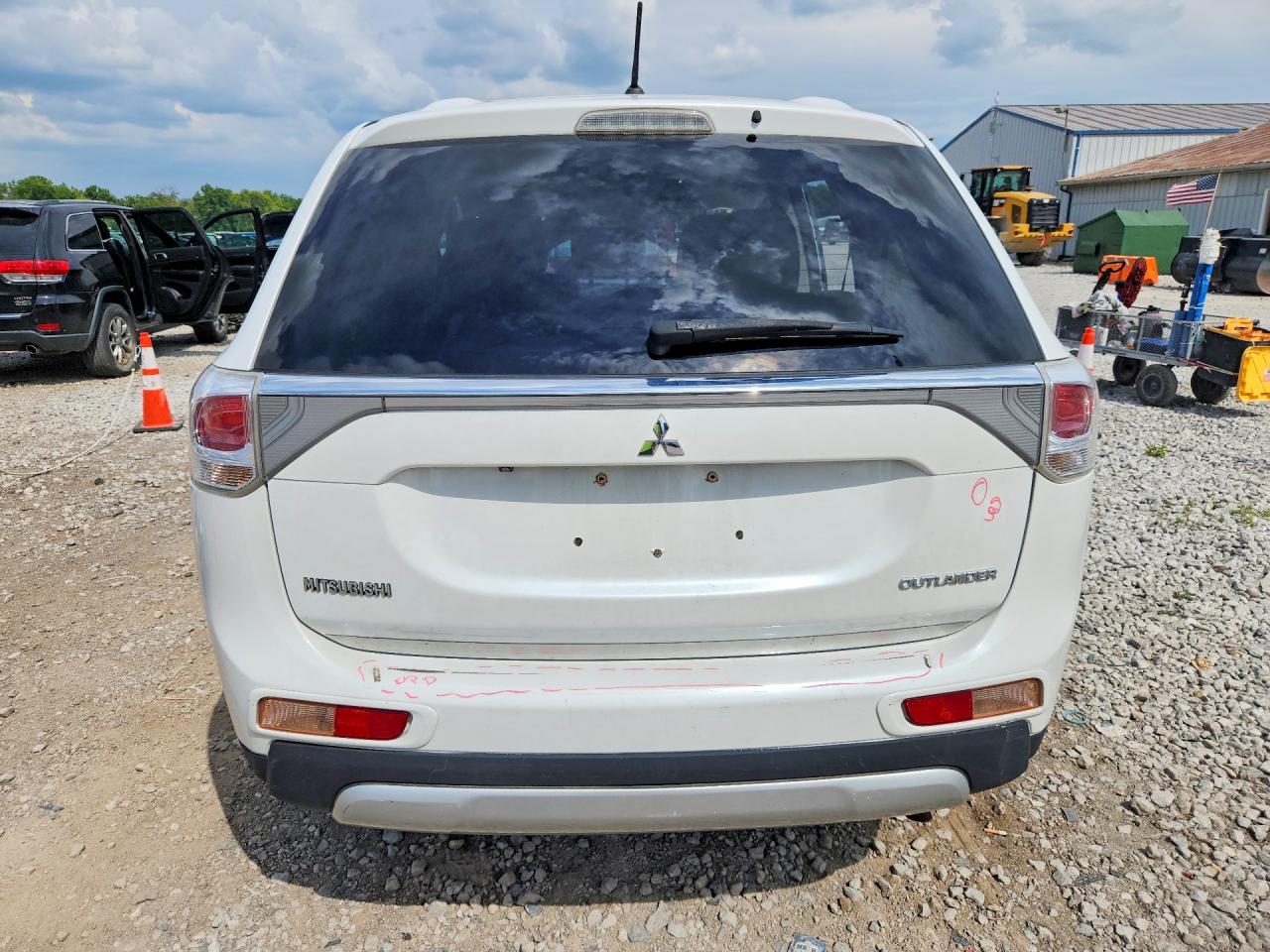 2015 Mitsubishi Outlander Se White vin: JA4AD3A34FZ004408