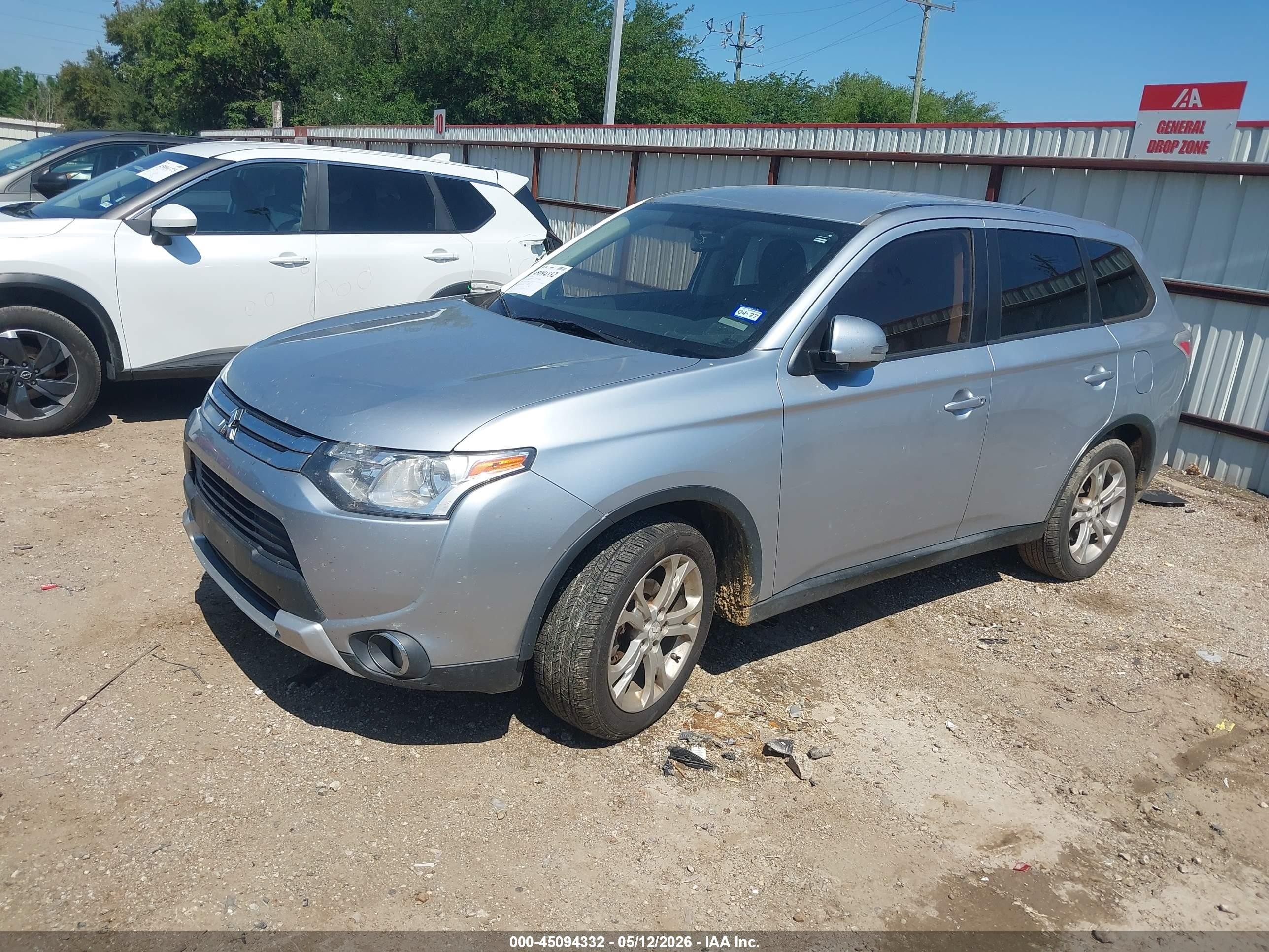 2015 Mitsubishi Outlander Se Silver vin: JA4AD3A34FZ005770
