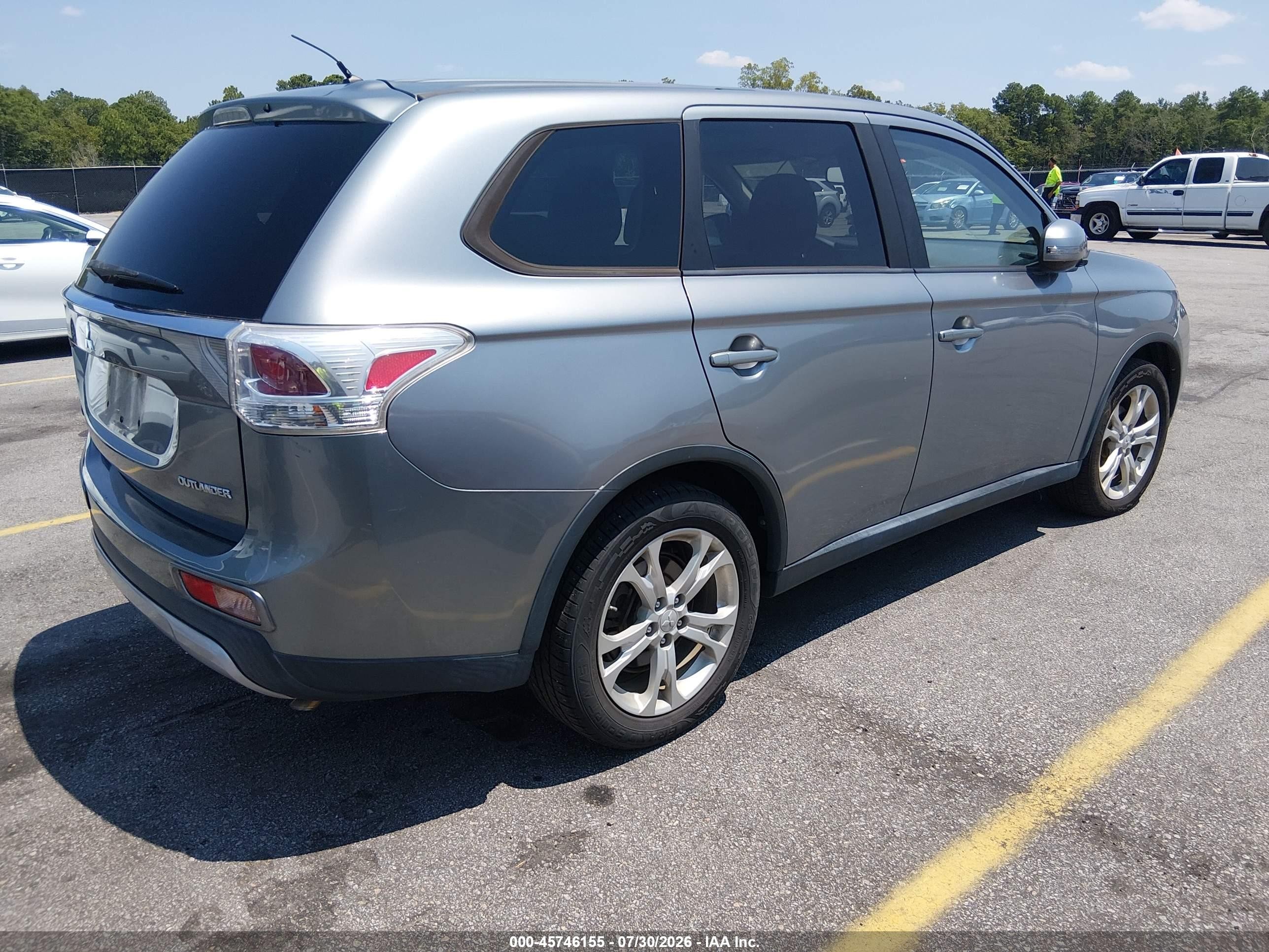 2015 Mitsubishi Outlander Se Silver vin: JA4AD3A34FZ006675