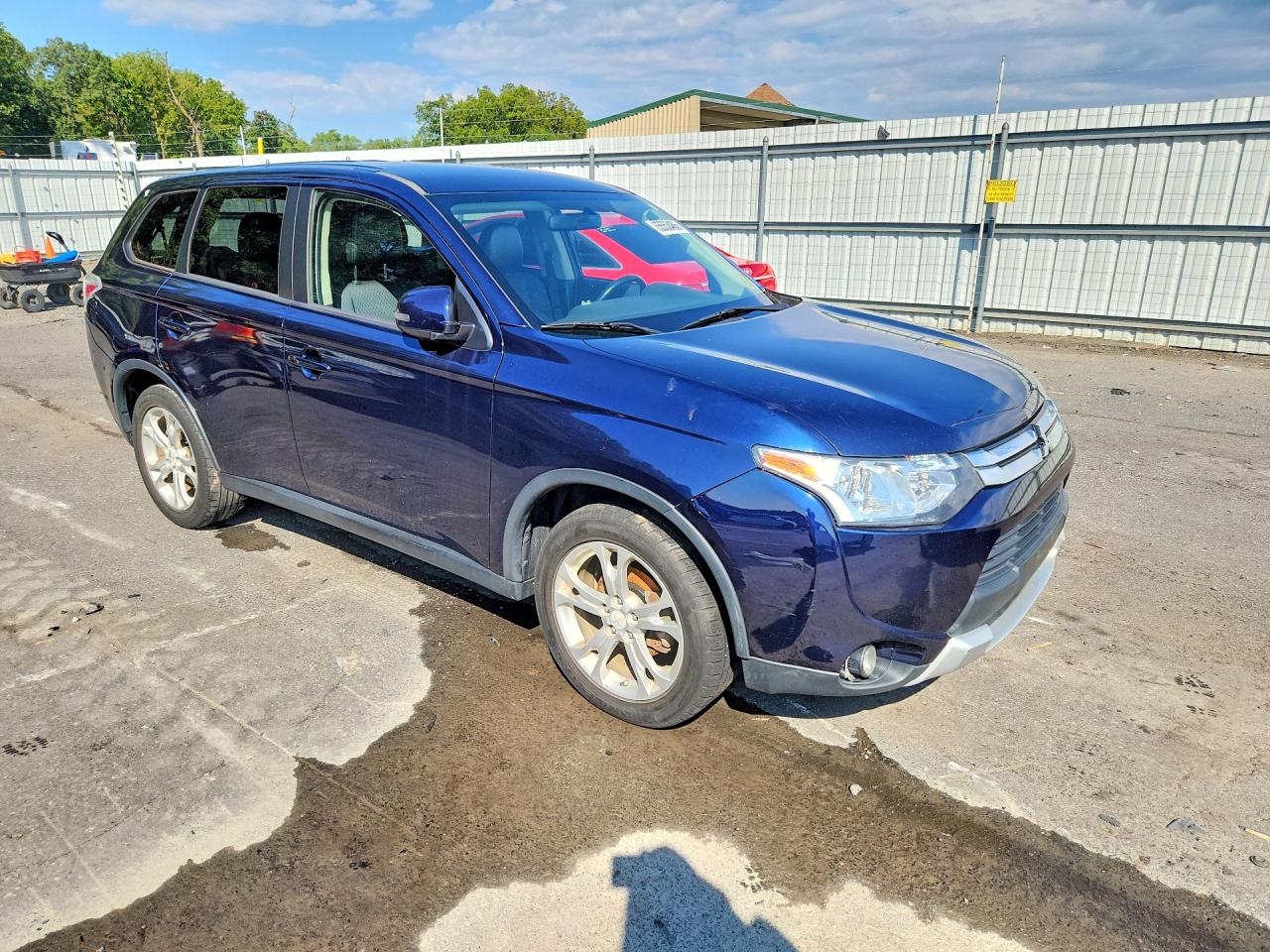 2015 Mitsubishi Outlander Se Blue vin: JA4AD3A34FZ007793