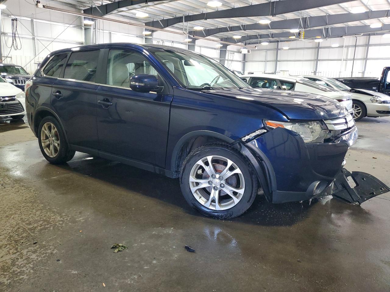 2015 Mitsubishi Outlander Se Blue vin: JA4AD3A34FZ009009