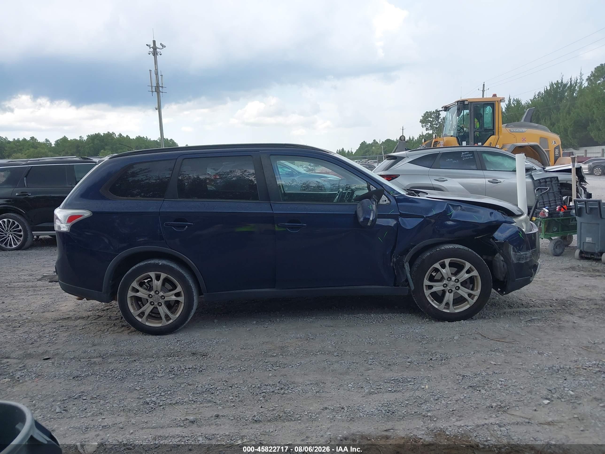 2015 Mitsubishi Outlander Se Blue vin: JA4AD3A34FZ010063