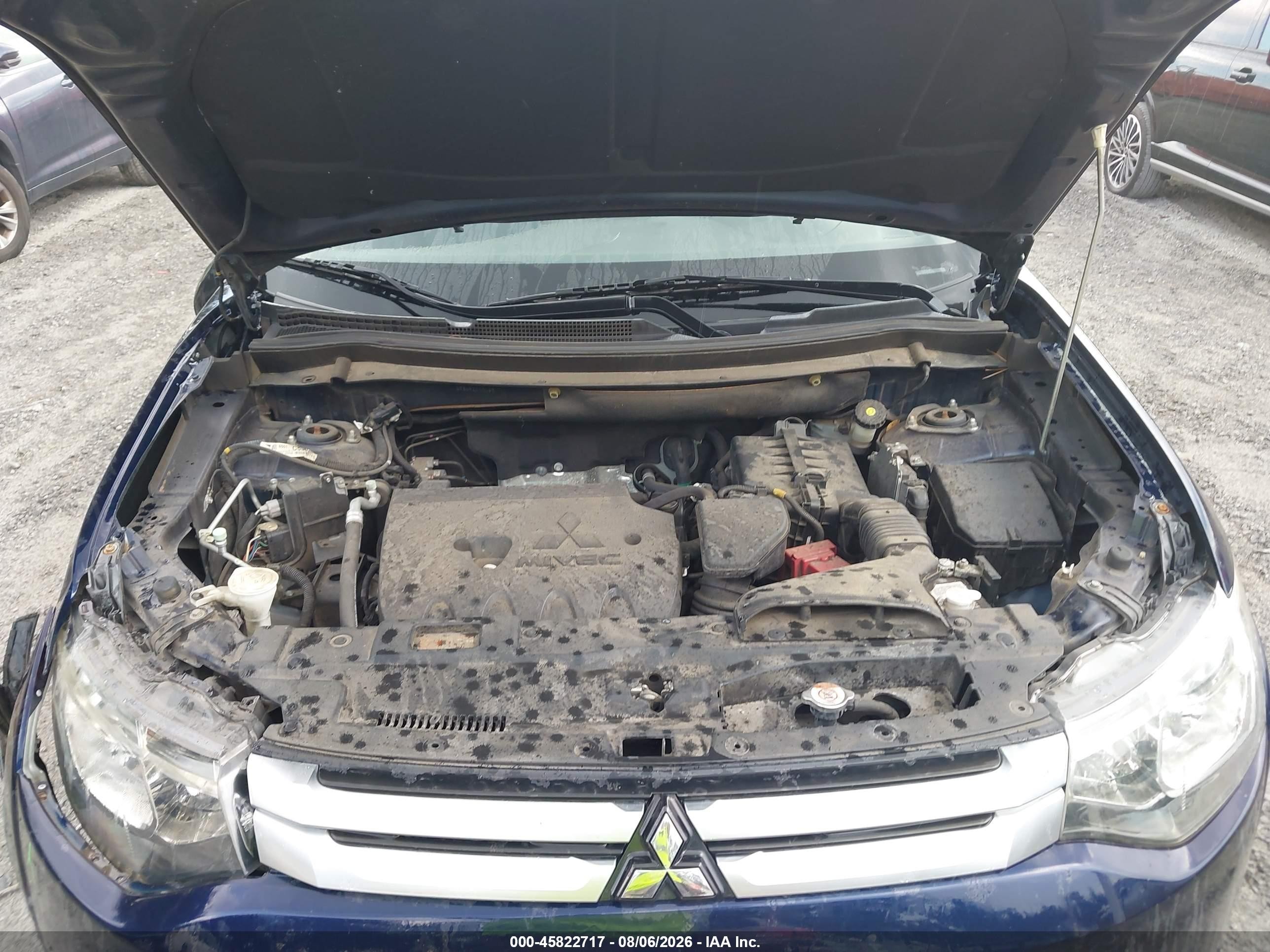 2015 Mitsubishi Outlander Se Blue vin: JA4AD3A34FZ010063