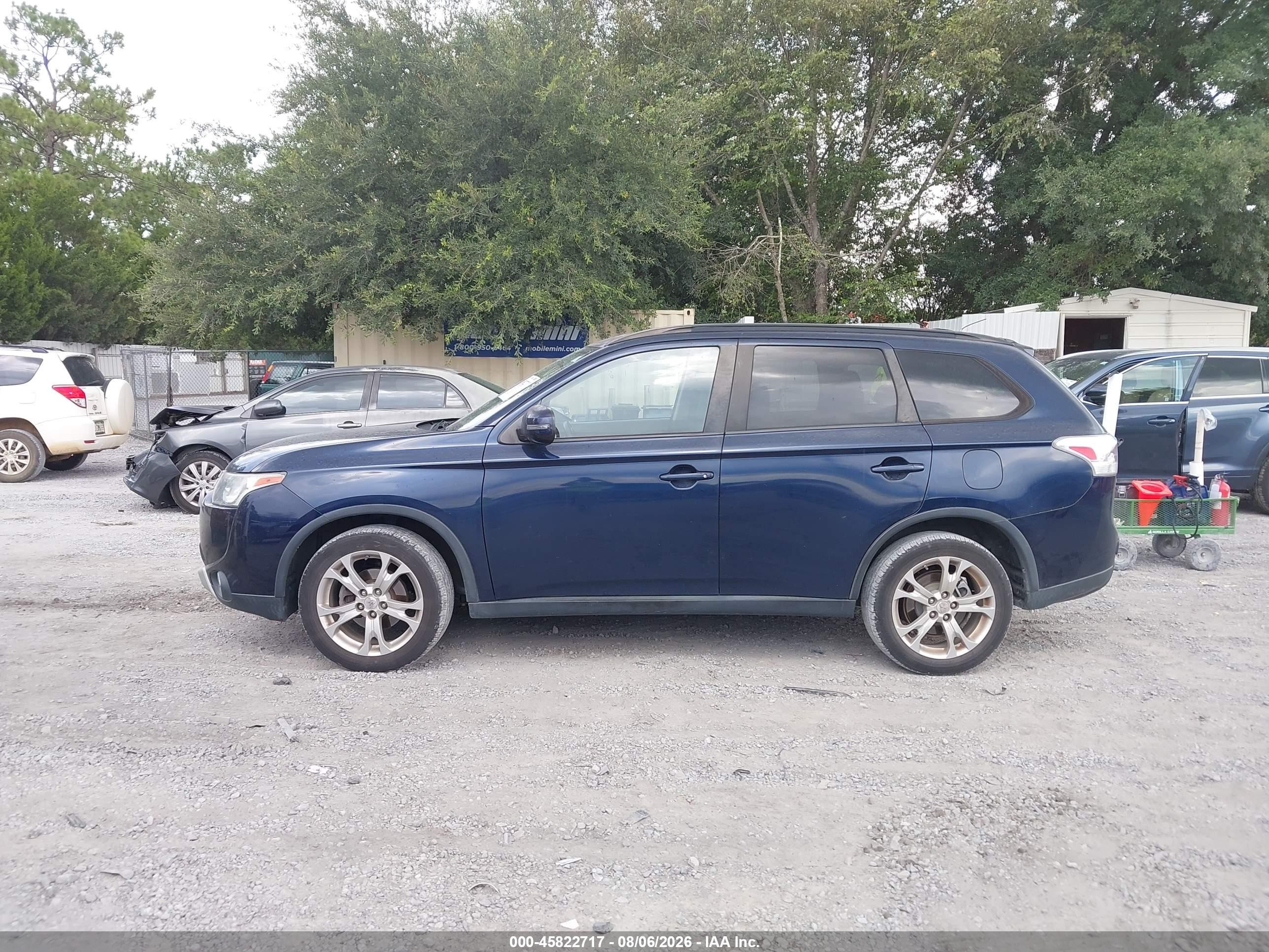 2015 Mitsubishi Outlander Se Blue vin: JA4AD3A34FZ010063