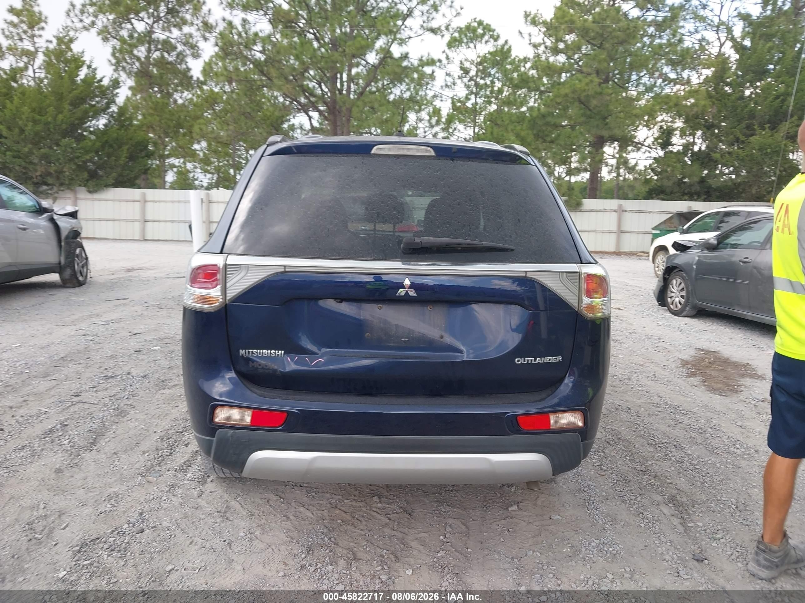2015 Mitsubishi Outlander Se Blue vin: JA4AD3A34FZ010063