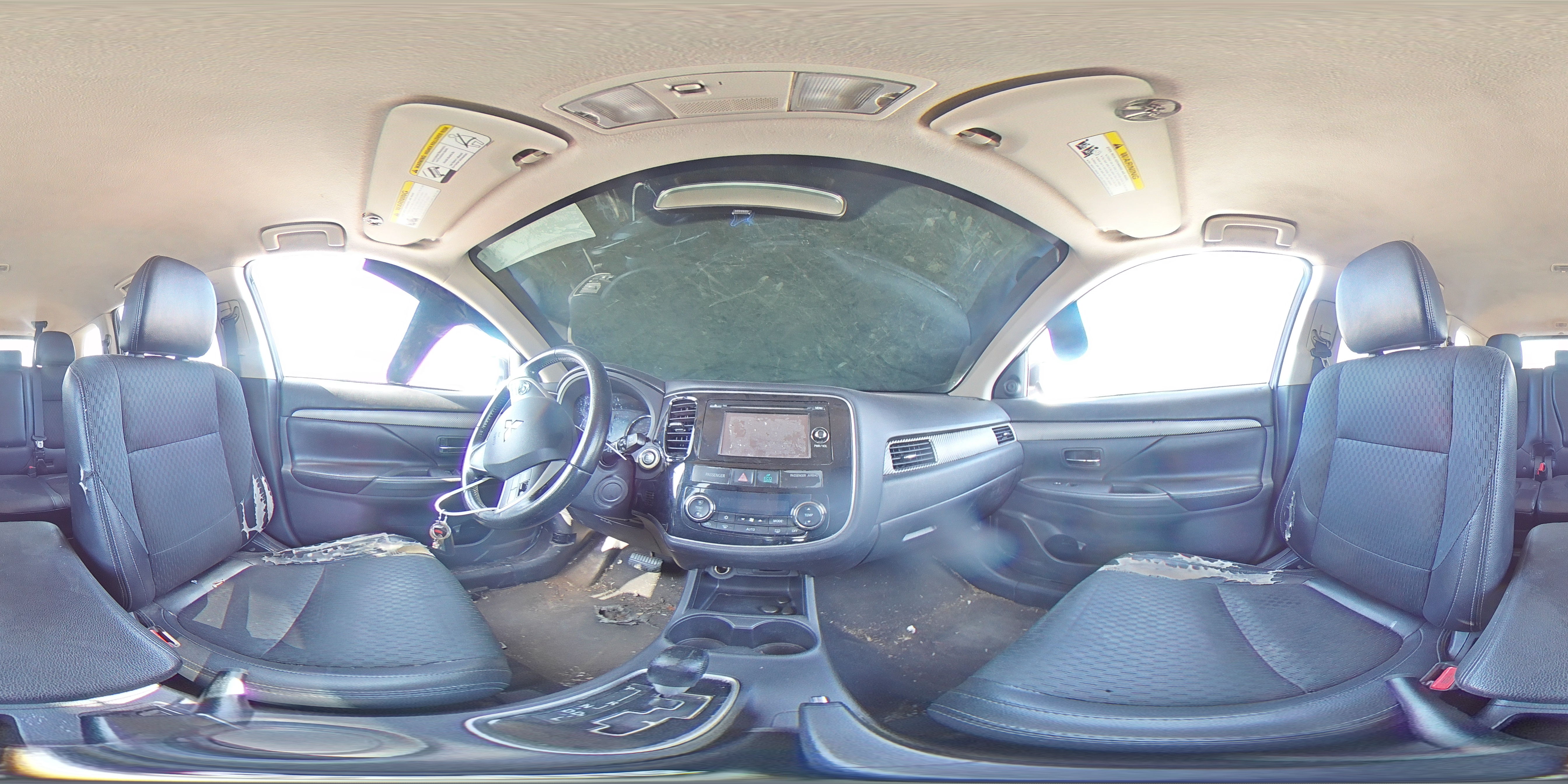 2015 Mitsubishi Outlander Se White vin: JA4AD3A34FZ011763