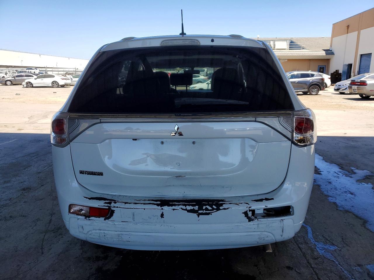 2014 Mitsubishi Outlander Se White vin: JA4AD3A35EZ001791
