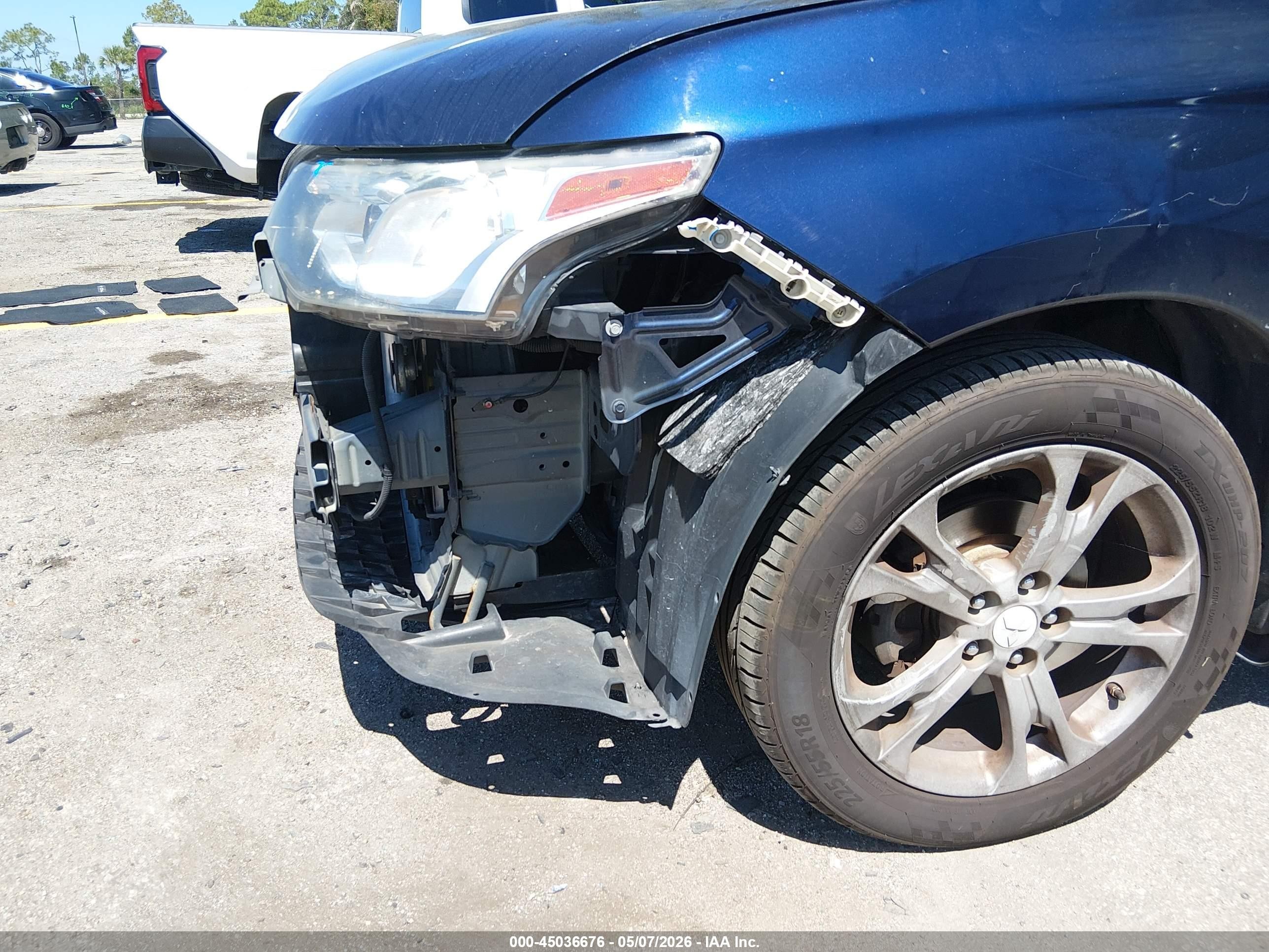 2014 Mitsubishi Outlander Se Blue vin: JA4AD3A35EZ009275