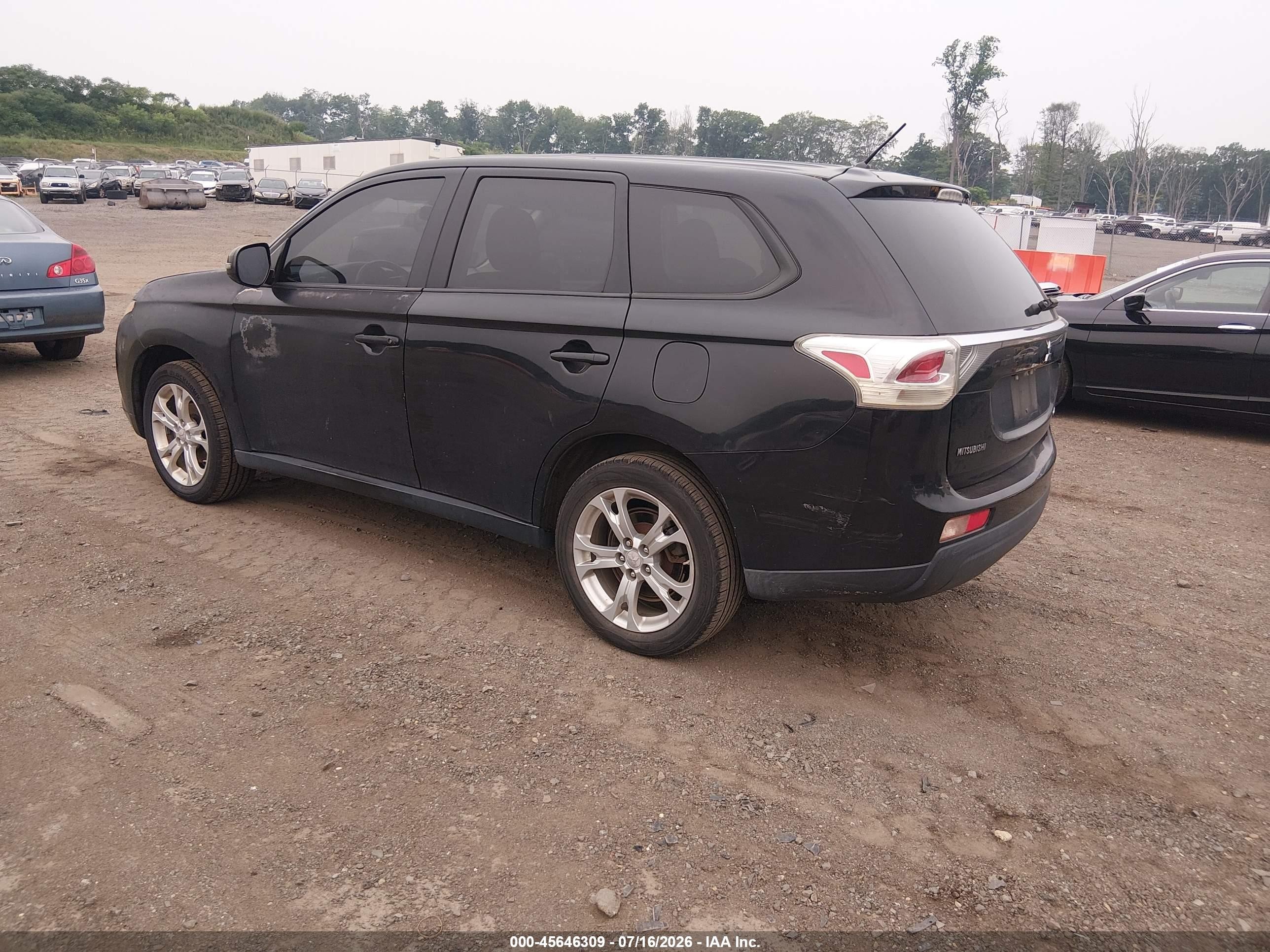 2014 Mitsubishi Outlander Se Black vin: JA4AD3A35EZ012239