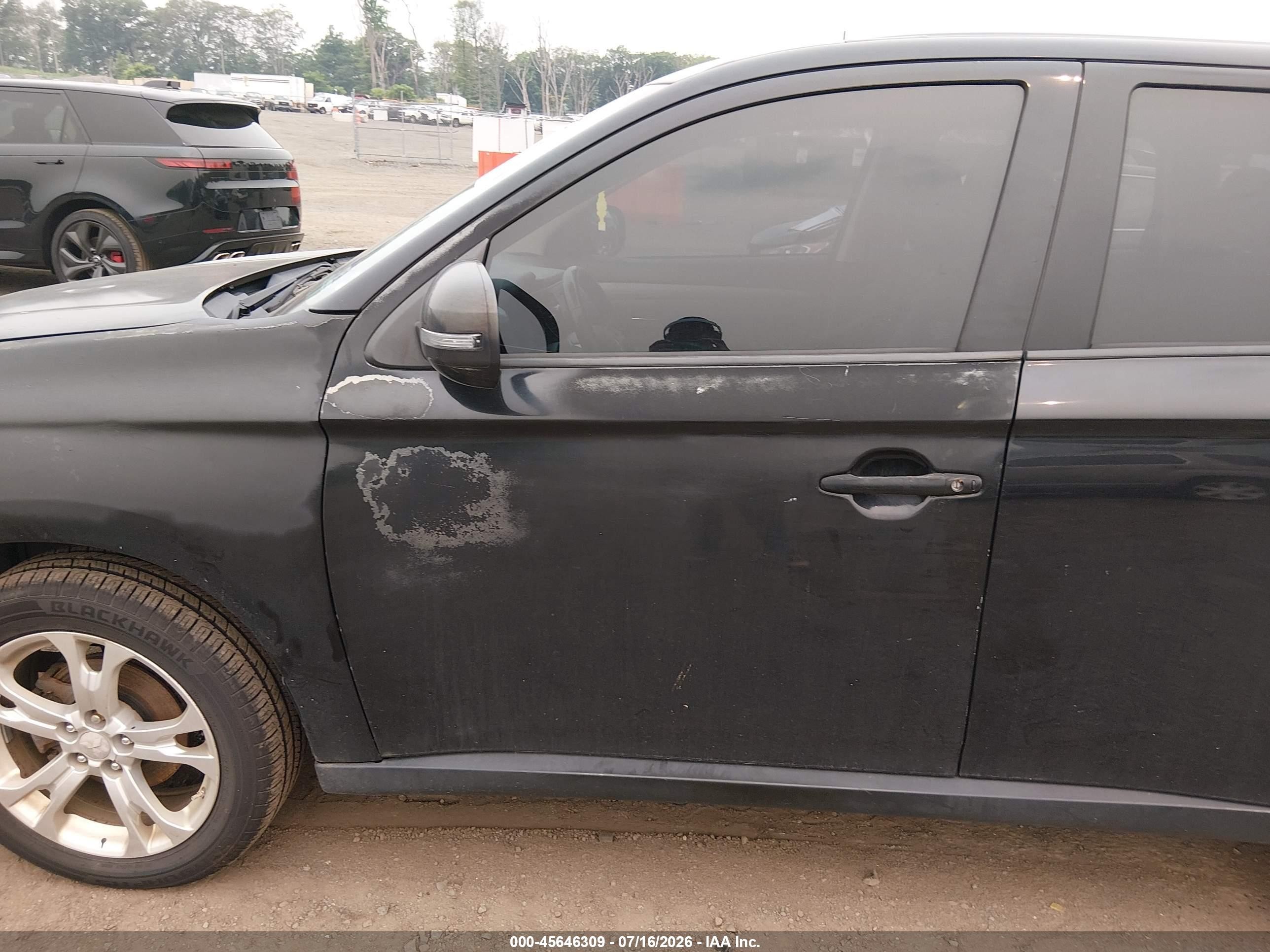 2014 Mitsubishi Outlander Se Black vin: JA4AD3A35EZ012239