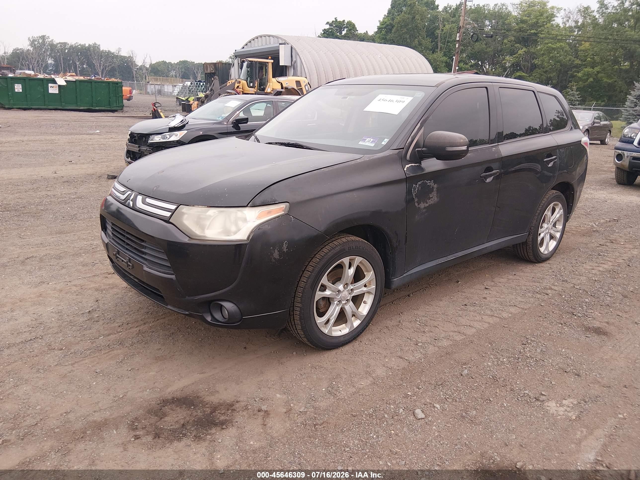 2014 Mitsubishi Outlander Se Black vin: JA4AD3A35EZ012239