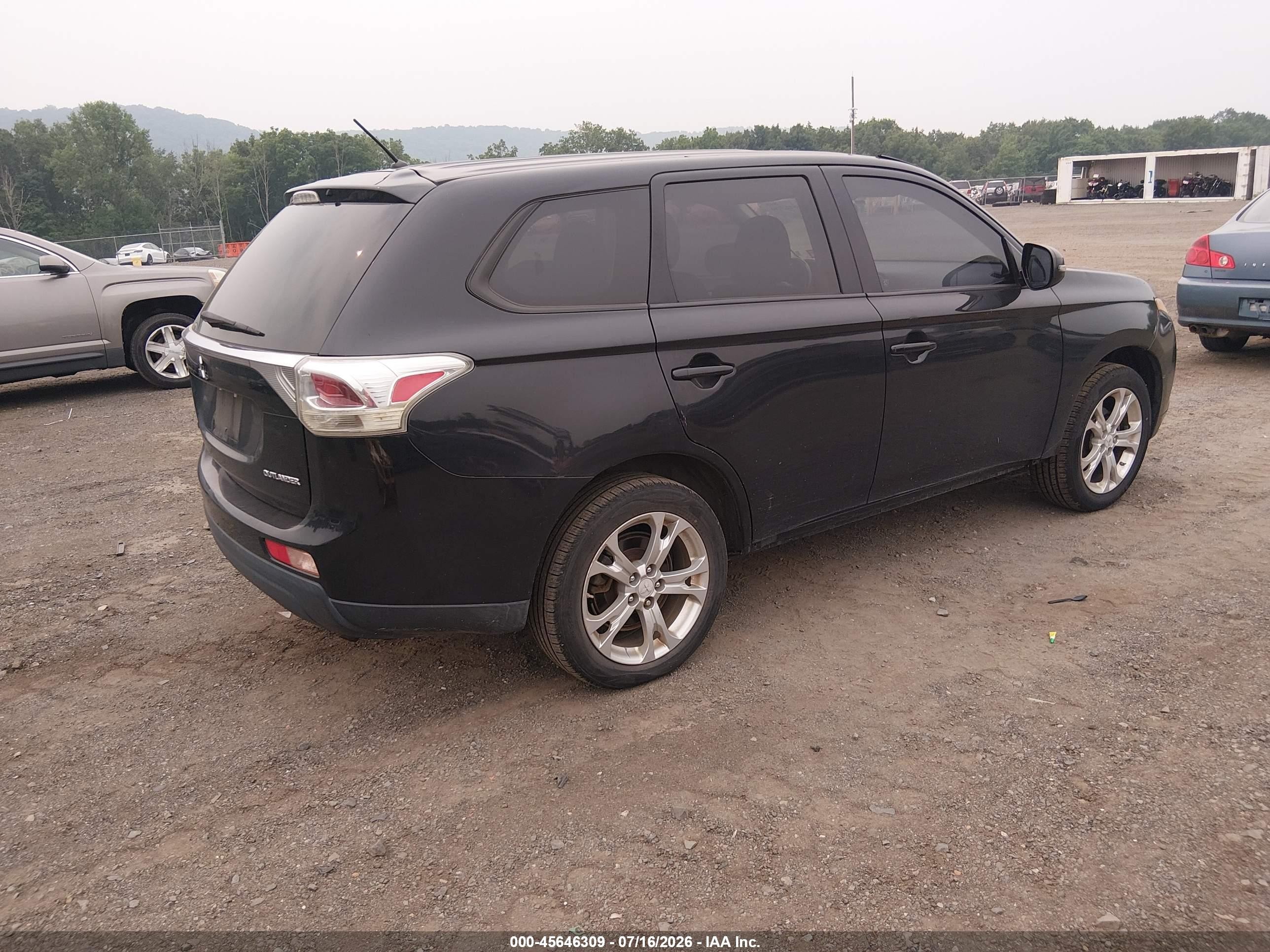 2014 Mitsubishi Outlander Se Black vin: JA4AD3A35EZ012239
