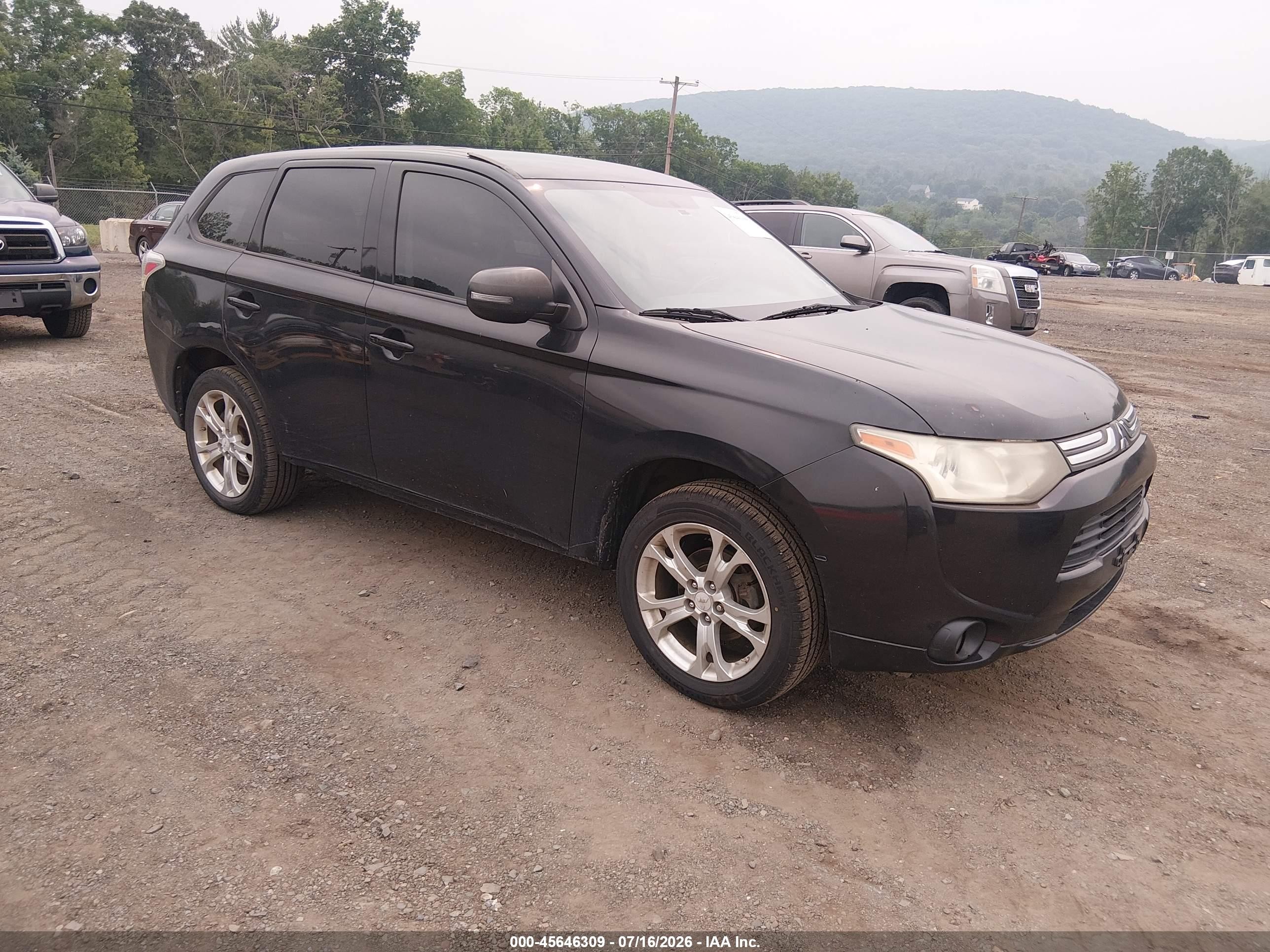 2014 Mitsubishi Outlander Se Black vin: JA4AD3A35EZ012239