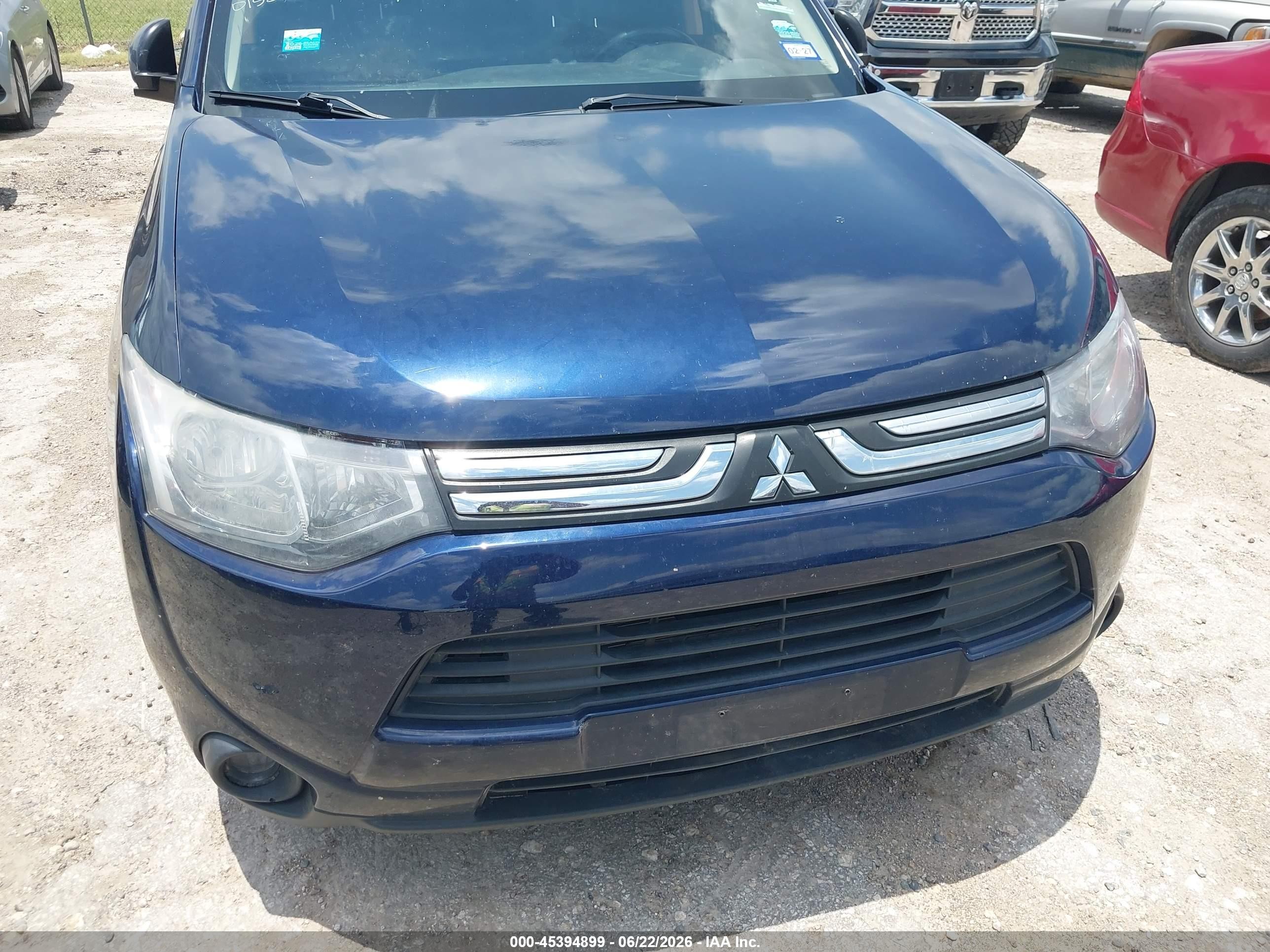 2014 Mitsubishi Outlander Se Dark Blue vin: JA4AD3A35EZ015206