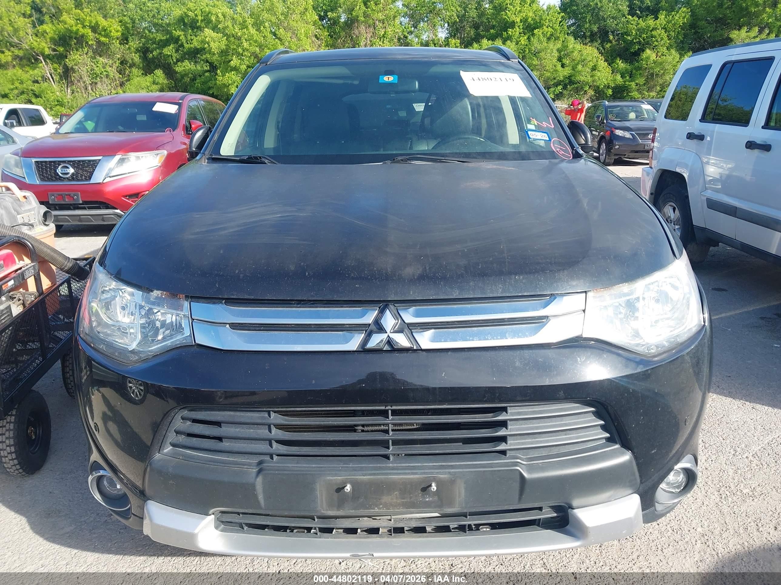 2015 Mitsubishi Outlander Se Black vin: JA4AD3A35FZ002148