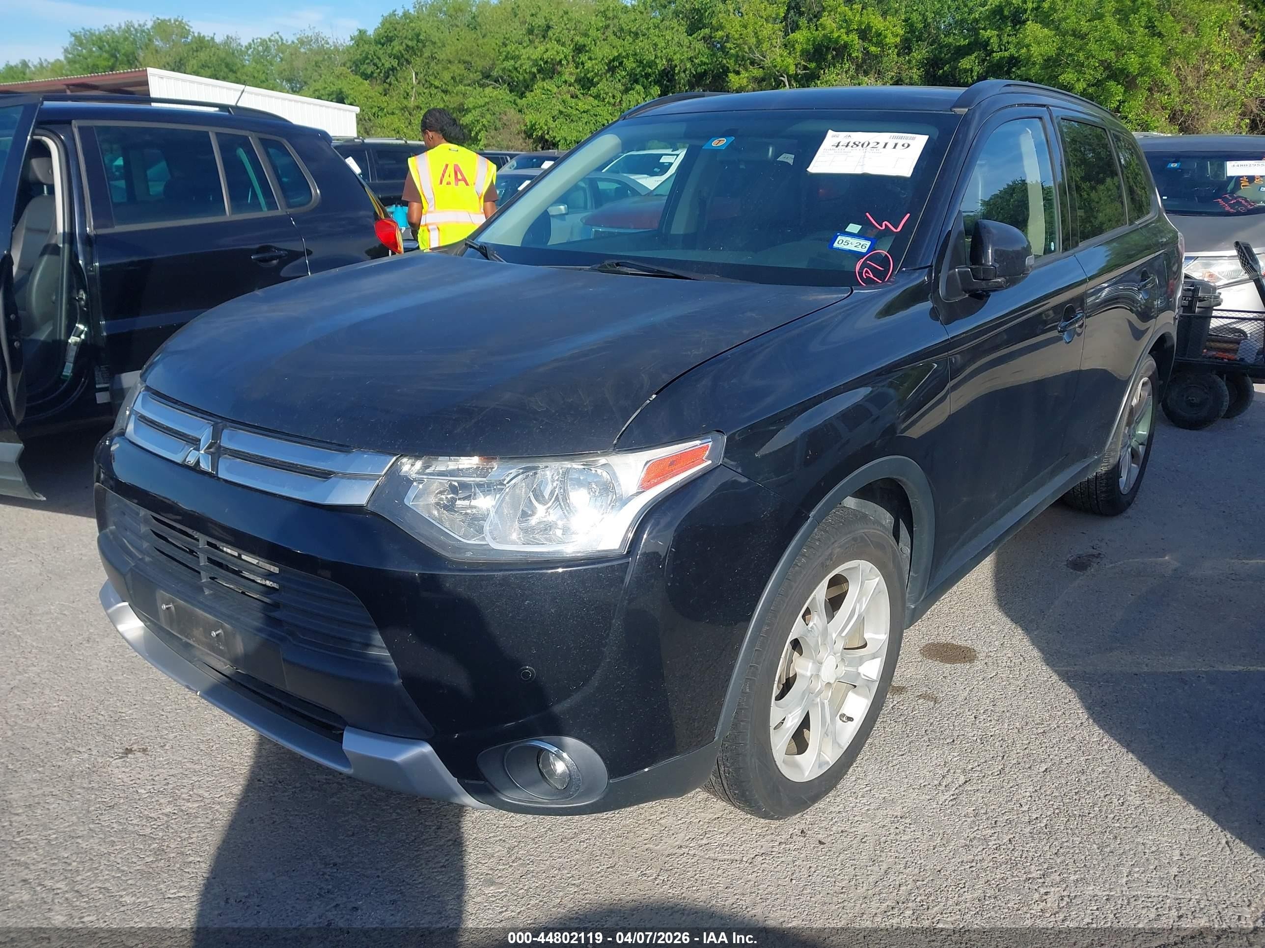 2015 Mitsubishi Outlander Se Black vin: JA4AD3A35FZ002148