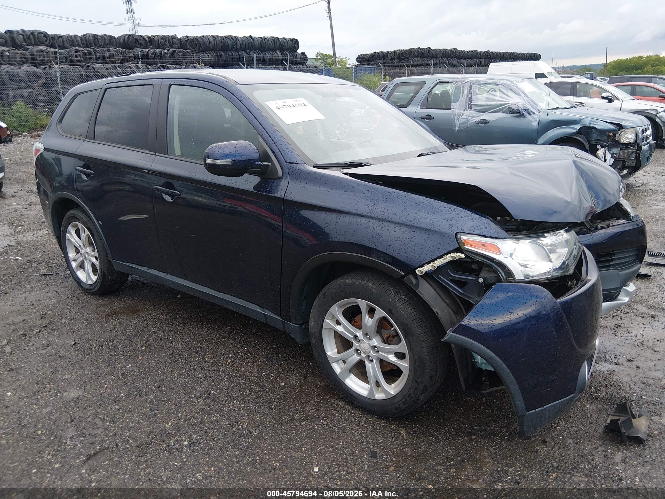 2015 Mitsubishi Outlander Se Blue vin: JA4AD3A35FZ005776