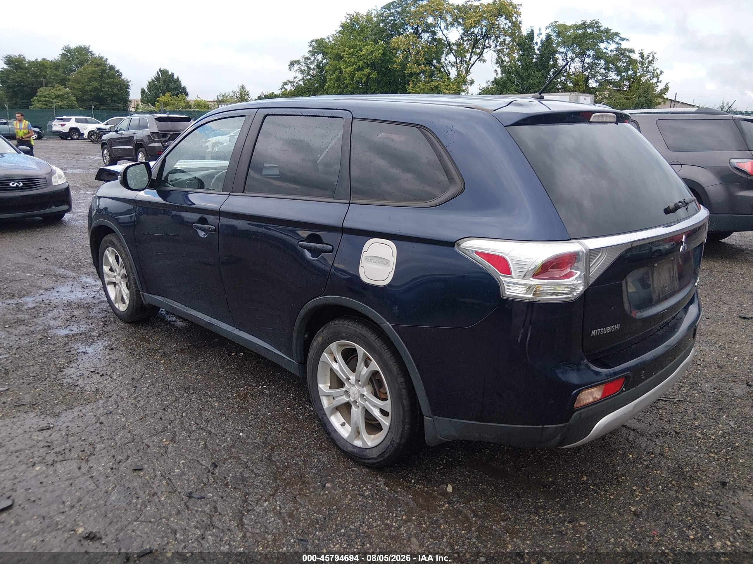 2015 Mitsubishi Outlander Se Blue vin: JA4AD3A35FZ005776