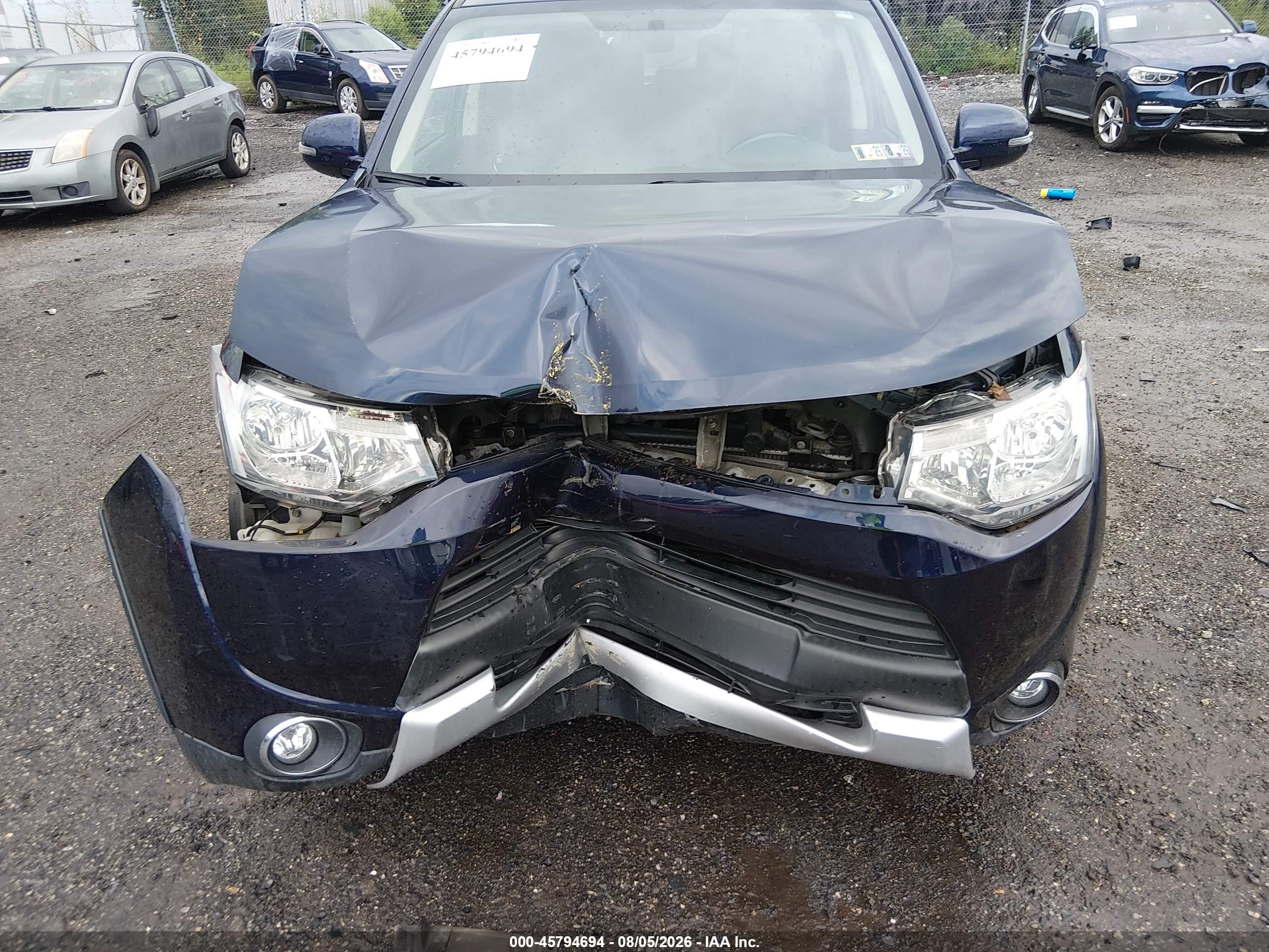2015 Mitsubishi Outlander Se Blue vin: JA4AD3A35FZ005776