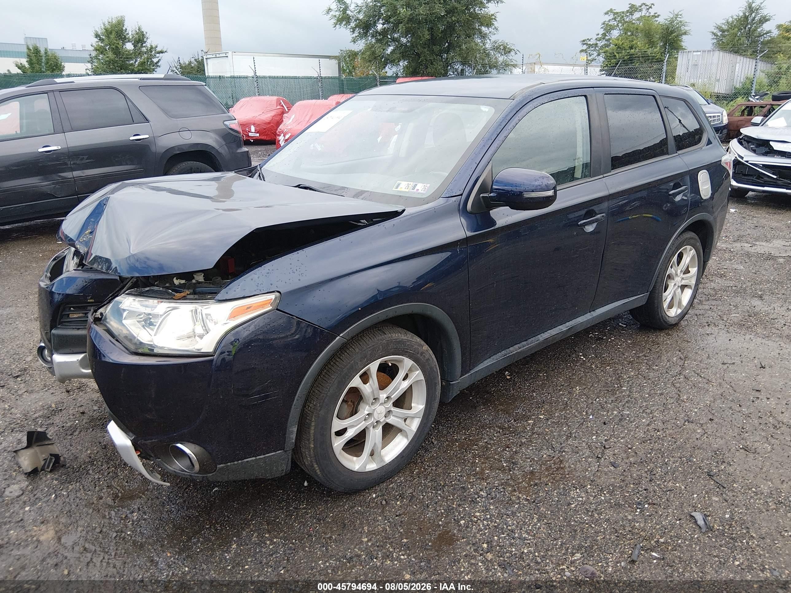 2015 Mitsubishi Outlander Se Blue vin: JA4AD3A35FZ005776