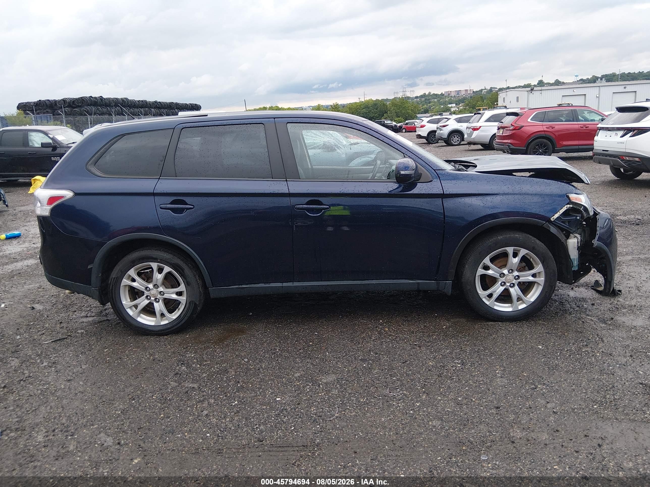 2015 Mitsubishi Outlander Se Blue vin: JA4AD3A35FZ005776
