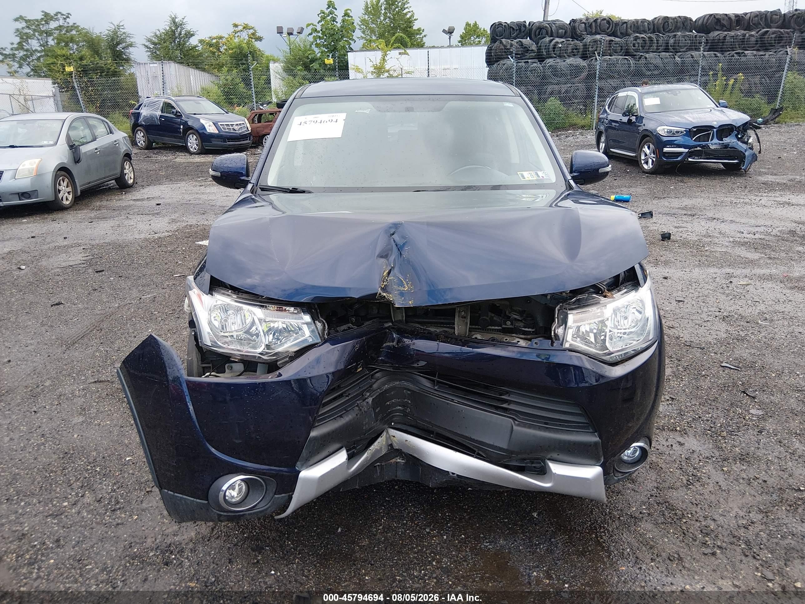 2015 Mitsubishi Outlander Se Blue vin: JA4AD3A35FZ005776