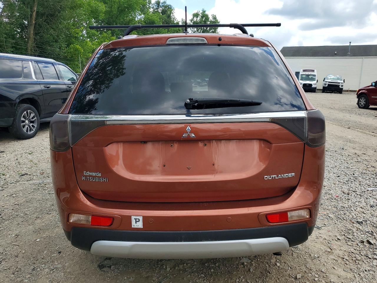 2015 Mitsubishi Outlander Se Orange vin: JA4AD3A35FZ008998
