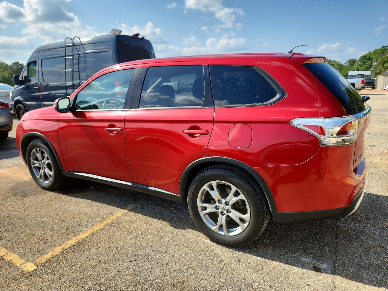 2015 Mitsubishi Outlander Se Red vin: JA4AD3A35FZ009021