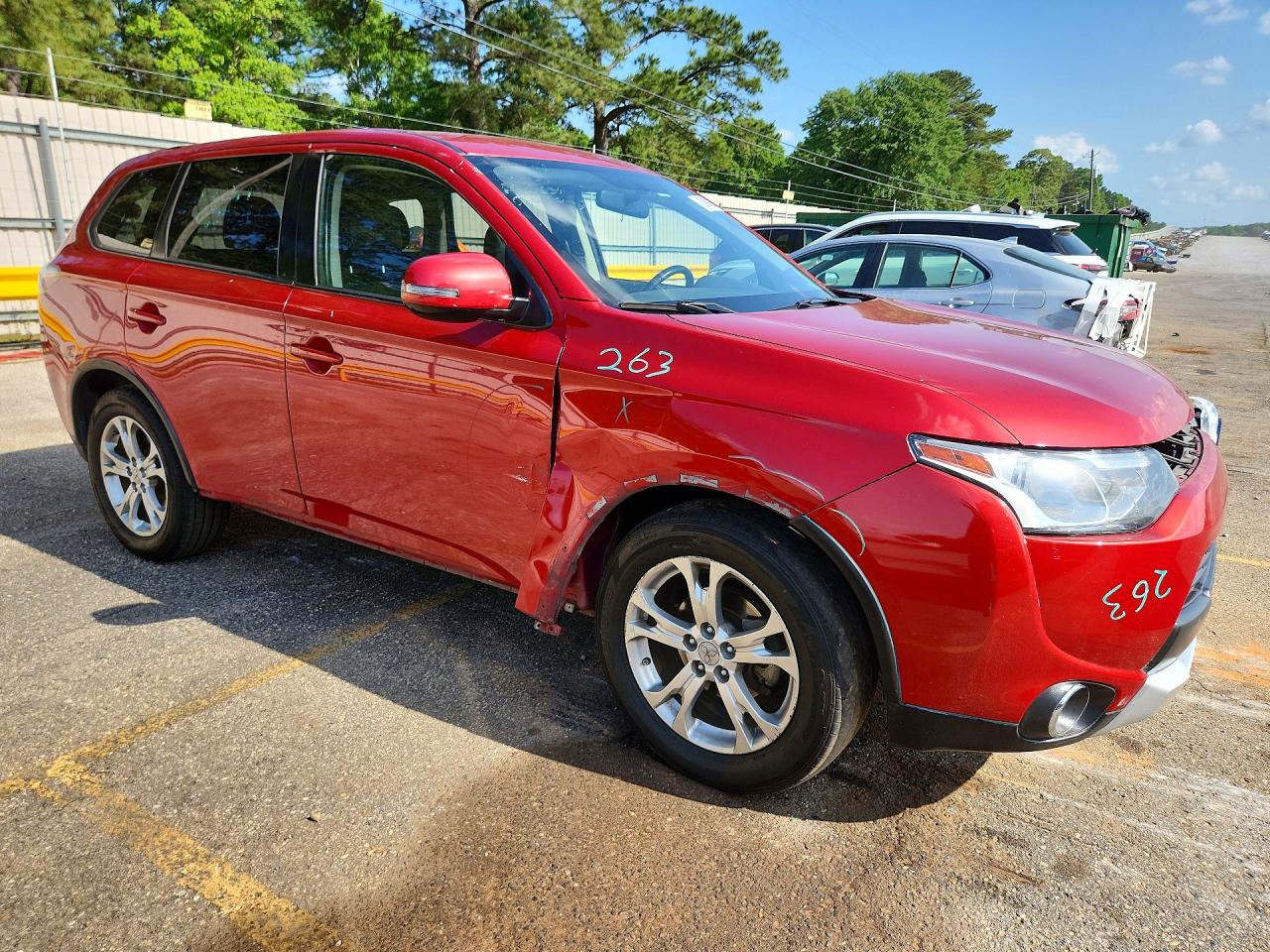 2015 Mitsubishi Outlander Se Red vin: JA4AD3A35FZ009021