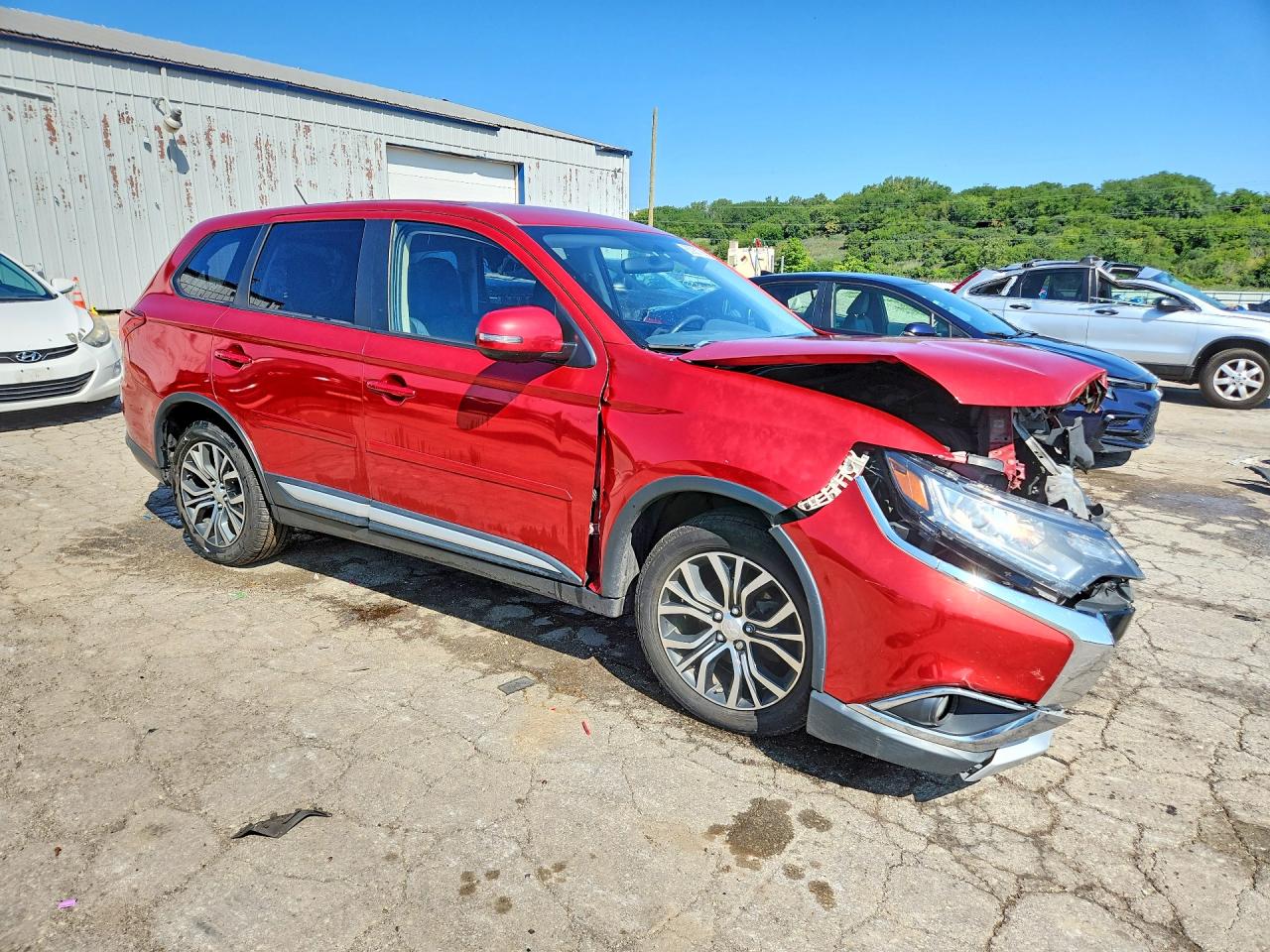 2016 Mitsubishi Outlander Se Красный vin: JA4AD3A35GZ028184
