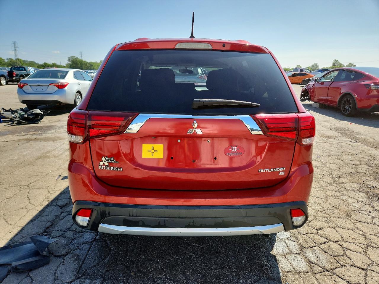 2016 Mitsubishi Outlander Se Красный vin: JA4AD3A35GZ028184