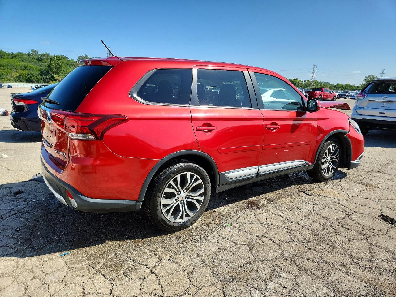 2016 Mitsubishi Outlander Se Красный vin: JA4AD3A35GZ028184