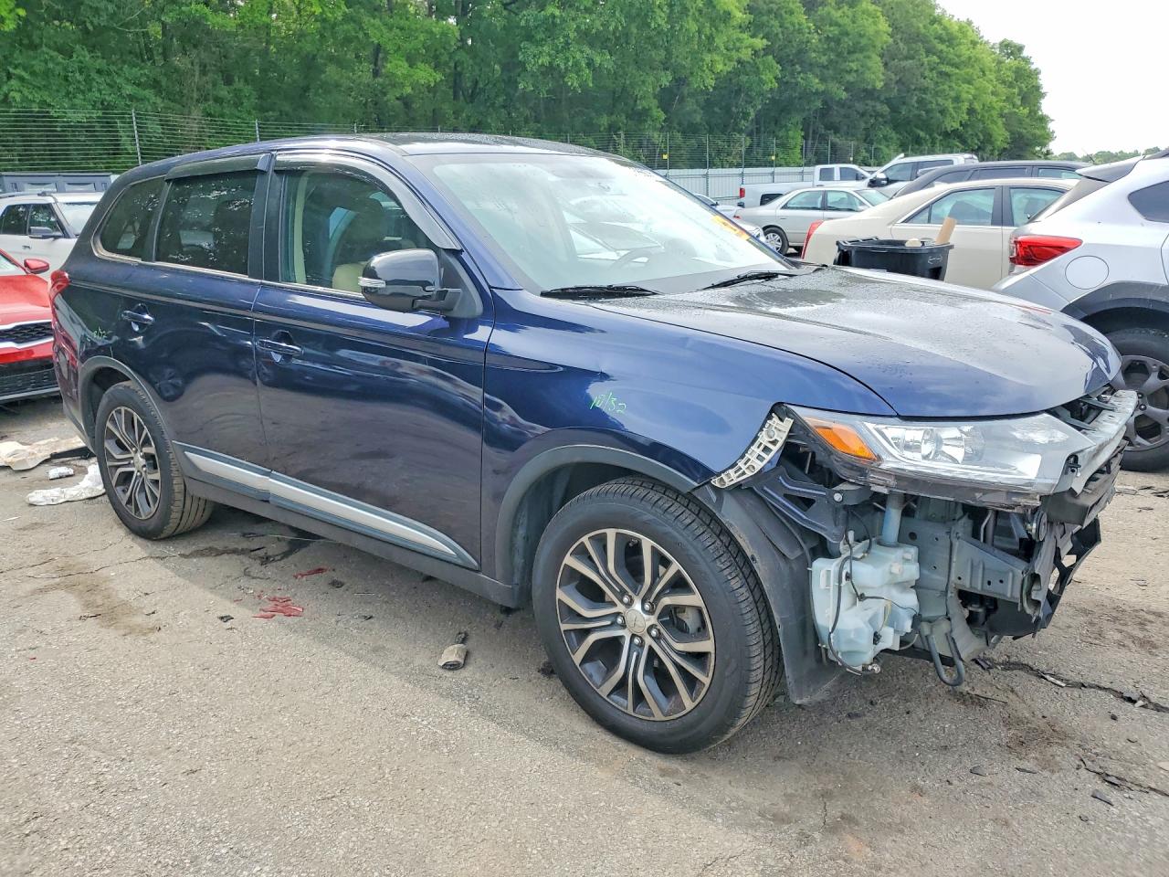 2017 Mitsubishi Outlander Se Blue vin: JA4AD3A35HZ031362