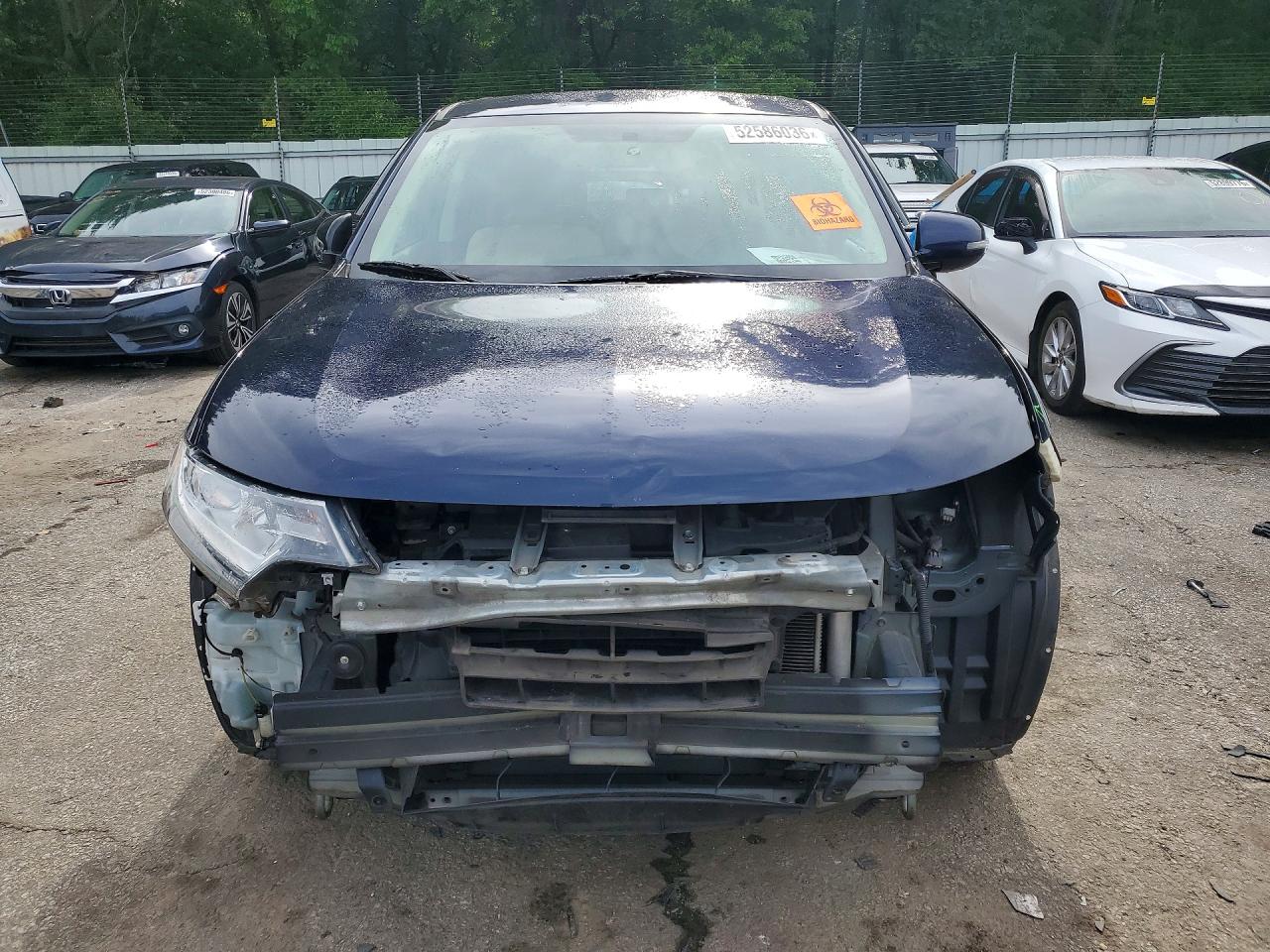 2017 Mitsubishi Outlander Se Blue vin: JA4AD3A35HZ031362
