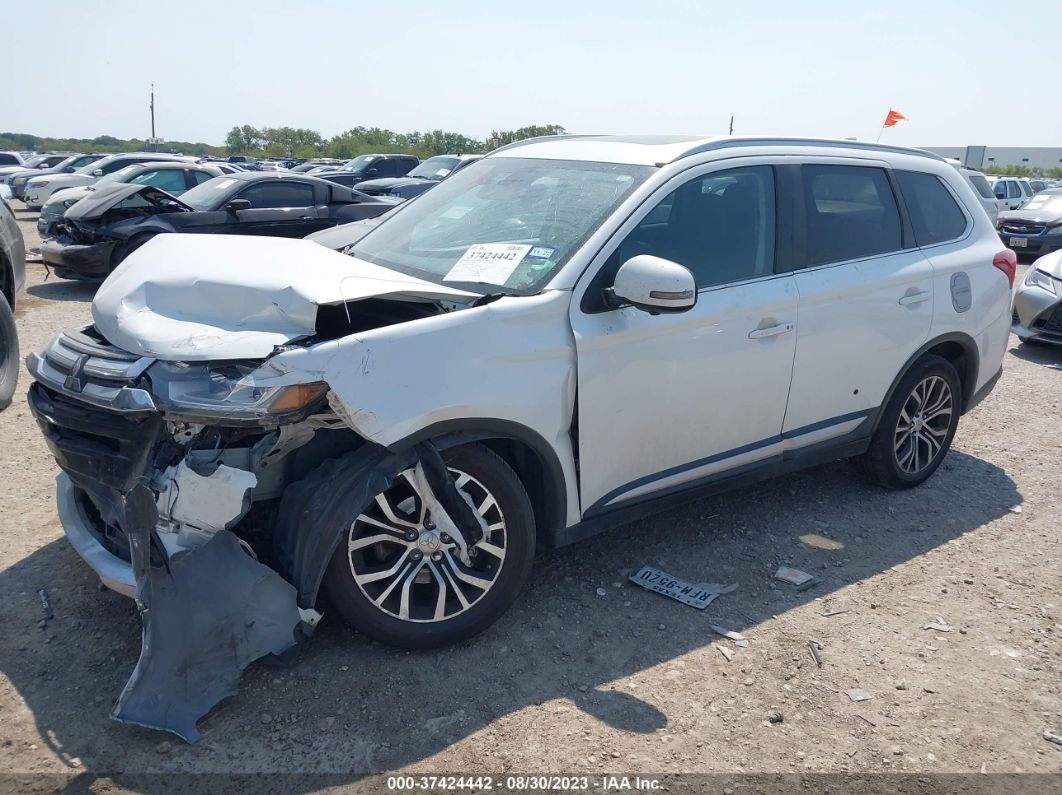 2017 Mitsubishi Outlander Se/sel Белый vin: JA4AD3A35HZ034665