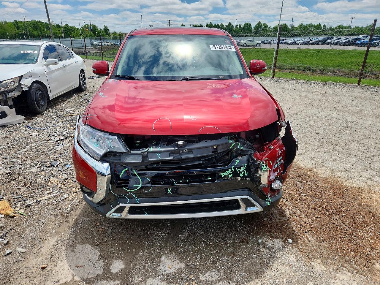 2019 Mitsubishi Outlander Se Red vin: JA4AD3A35KZ005853