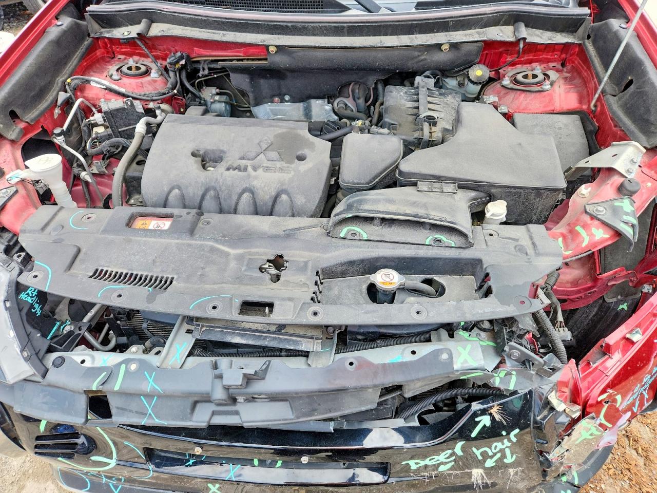 2019 Mitsubishi Outlander Se Red vin: JA4AD3A35KZ005853