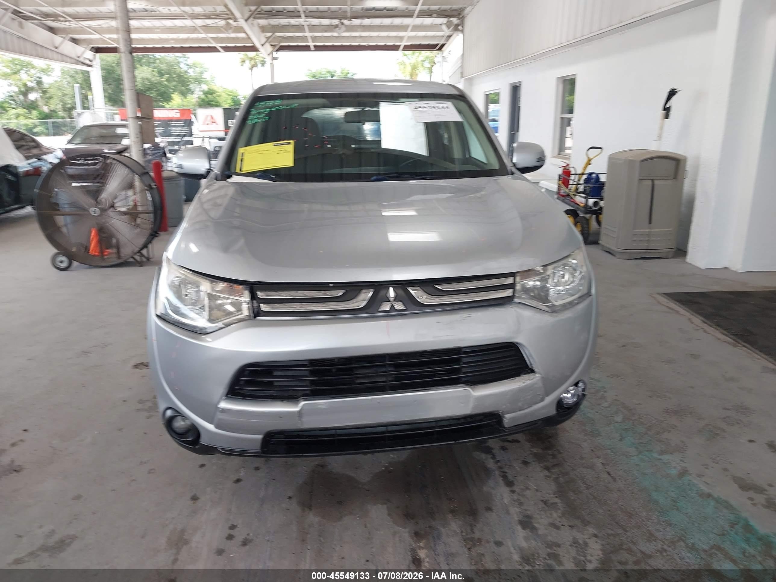 2014 Mitsubishi Outlander Se Silver vin: JA4AD3A36EZ015795
