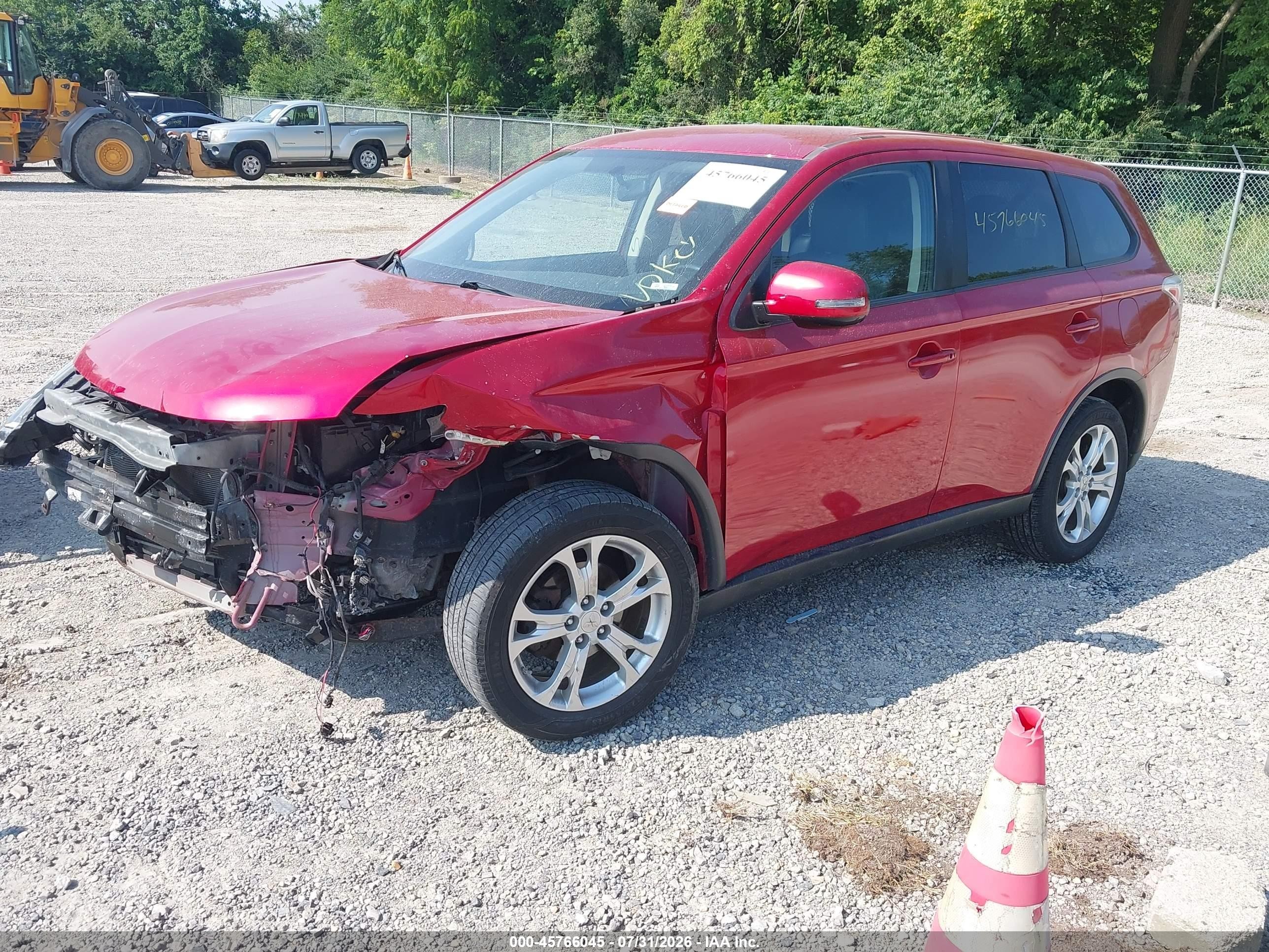 2015 Mitsubishi Outlander Se Red vin: JA4AD3A36FZ002904