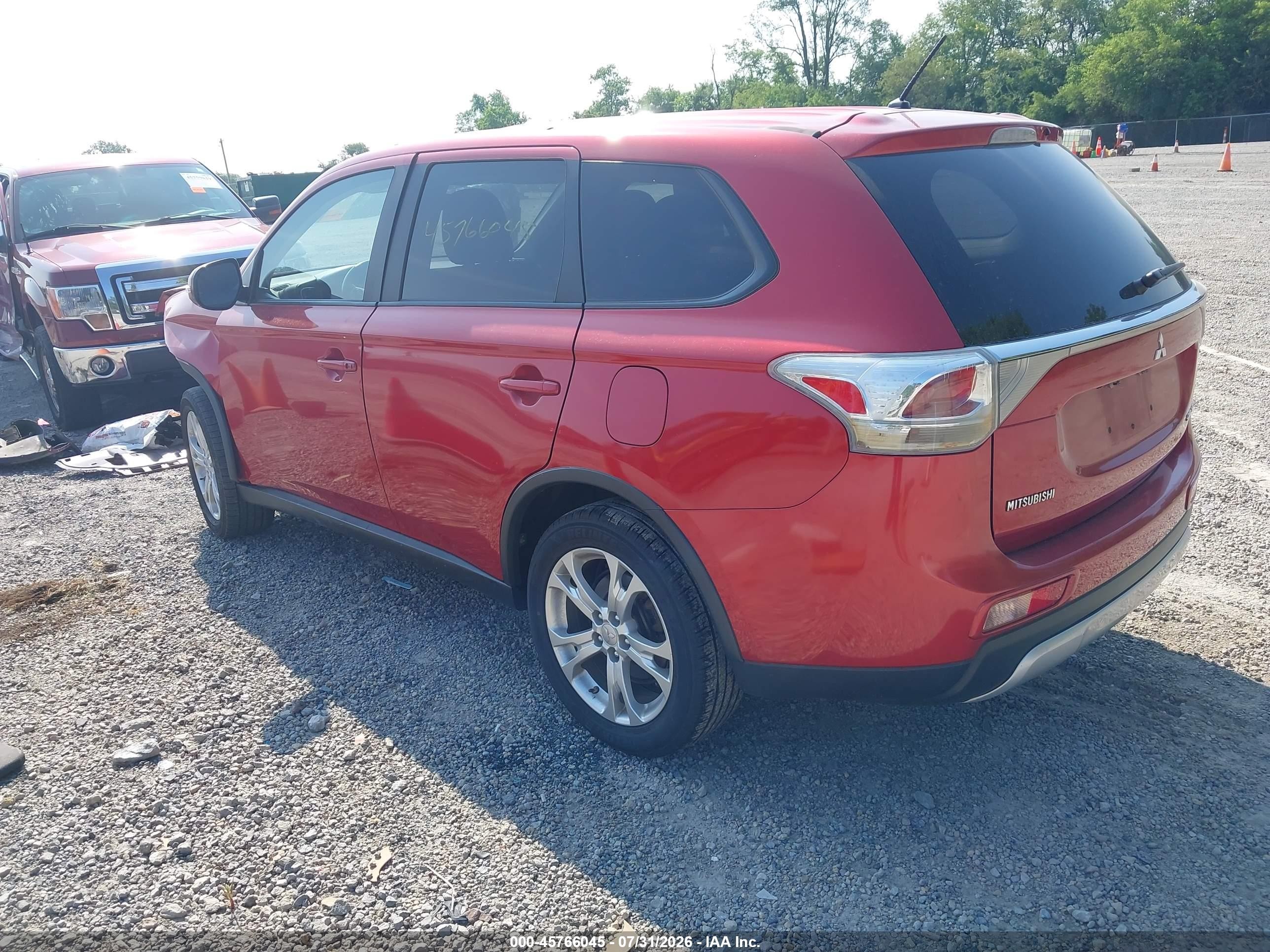 2015 Mitsubishi Outlander Se Red vin: JA4AD3A36FZ002904