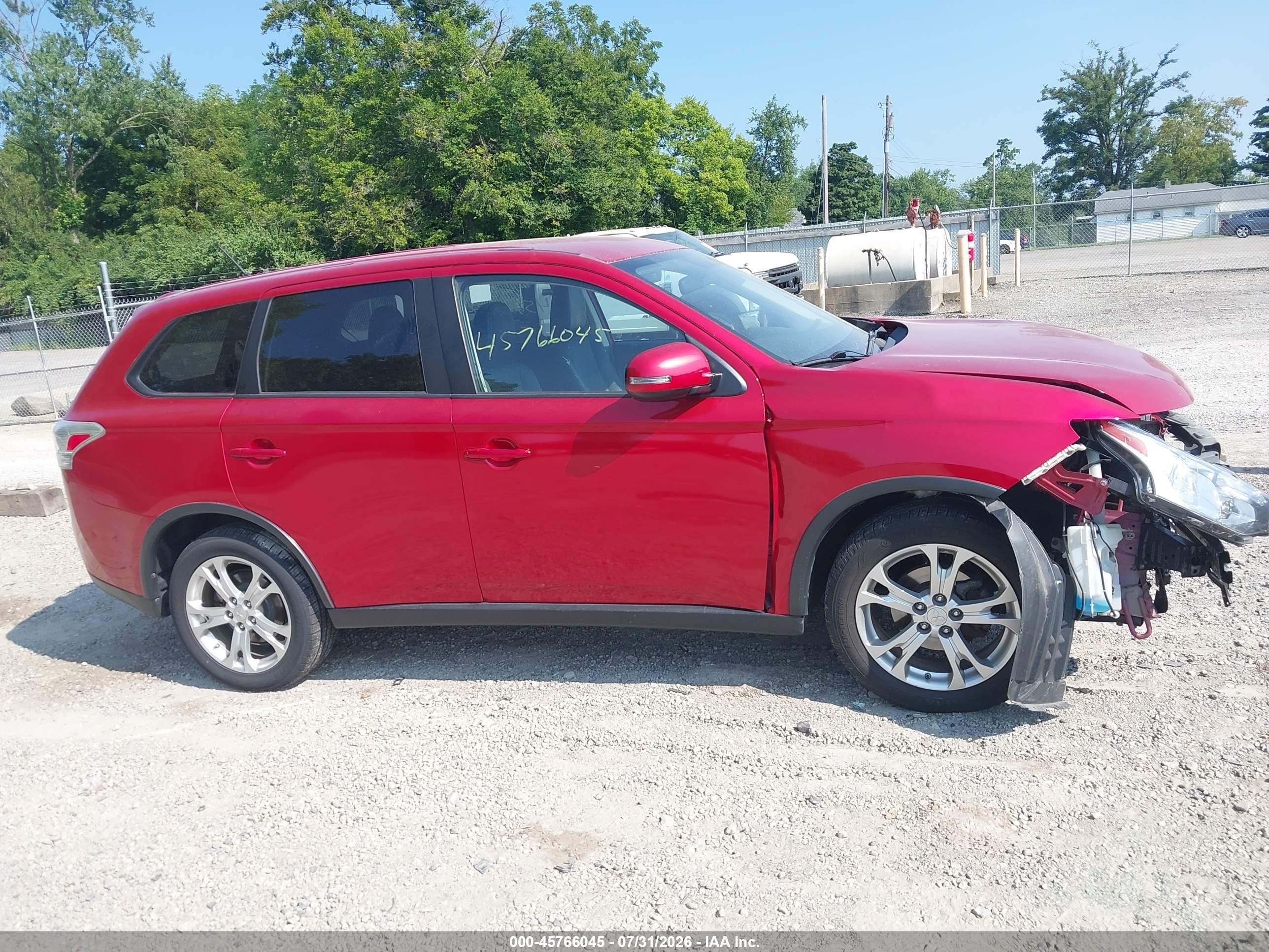 2015 Mitsubishi Outlander Se Red vin: JA4AD3A36FZ002904